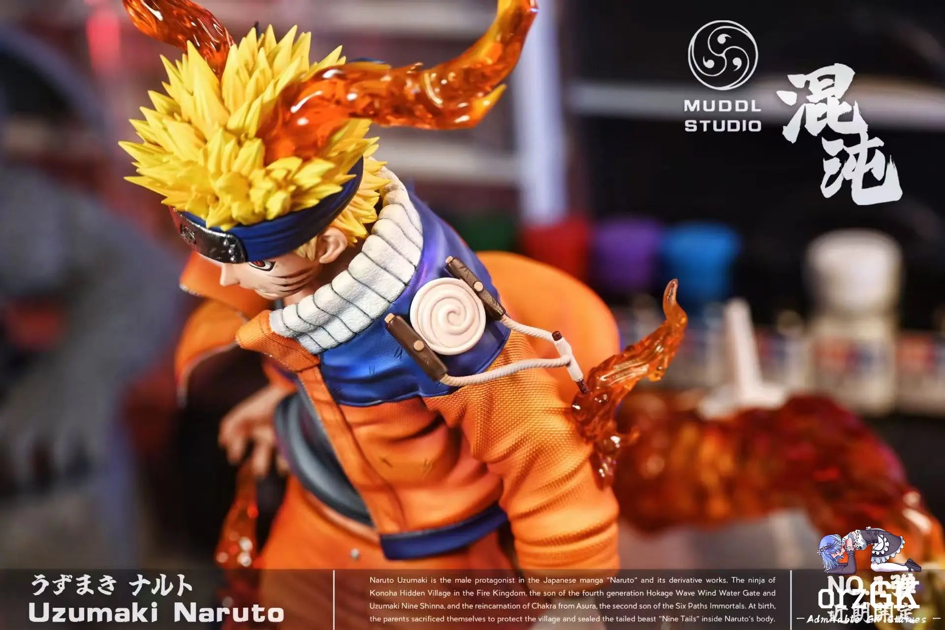 MUDDL Studio - Naruto Final Valley Battle Naruto Uzumaki resin statue Navy Toys anime figure