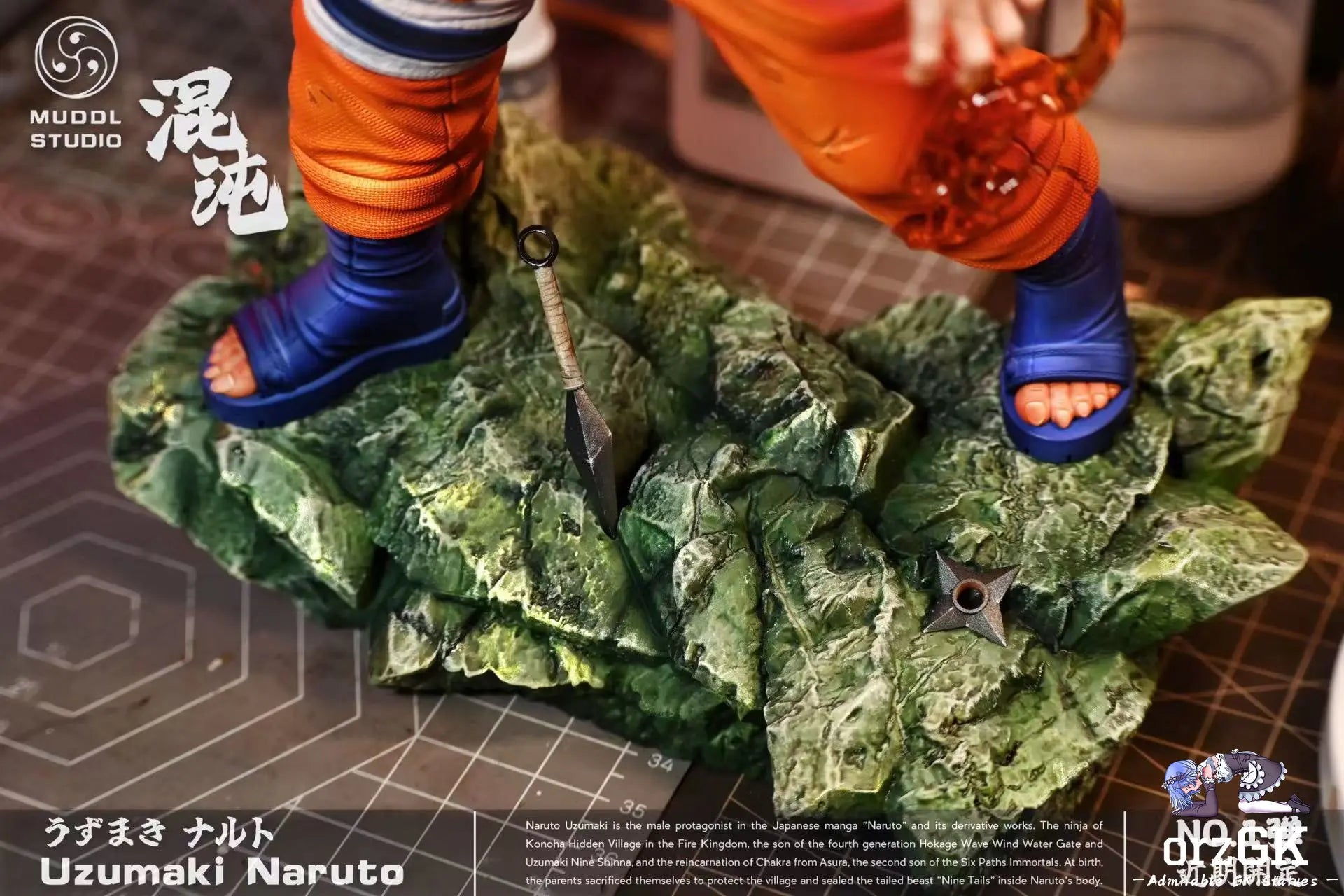 MUDDL Studio - Naruto Final Valley Battle Naruto Uzumaki resin statue Navy Toys anime figure