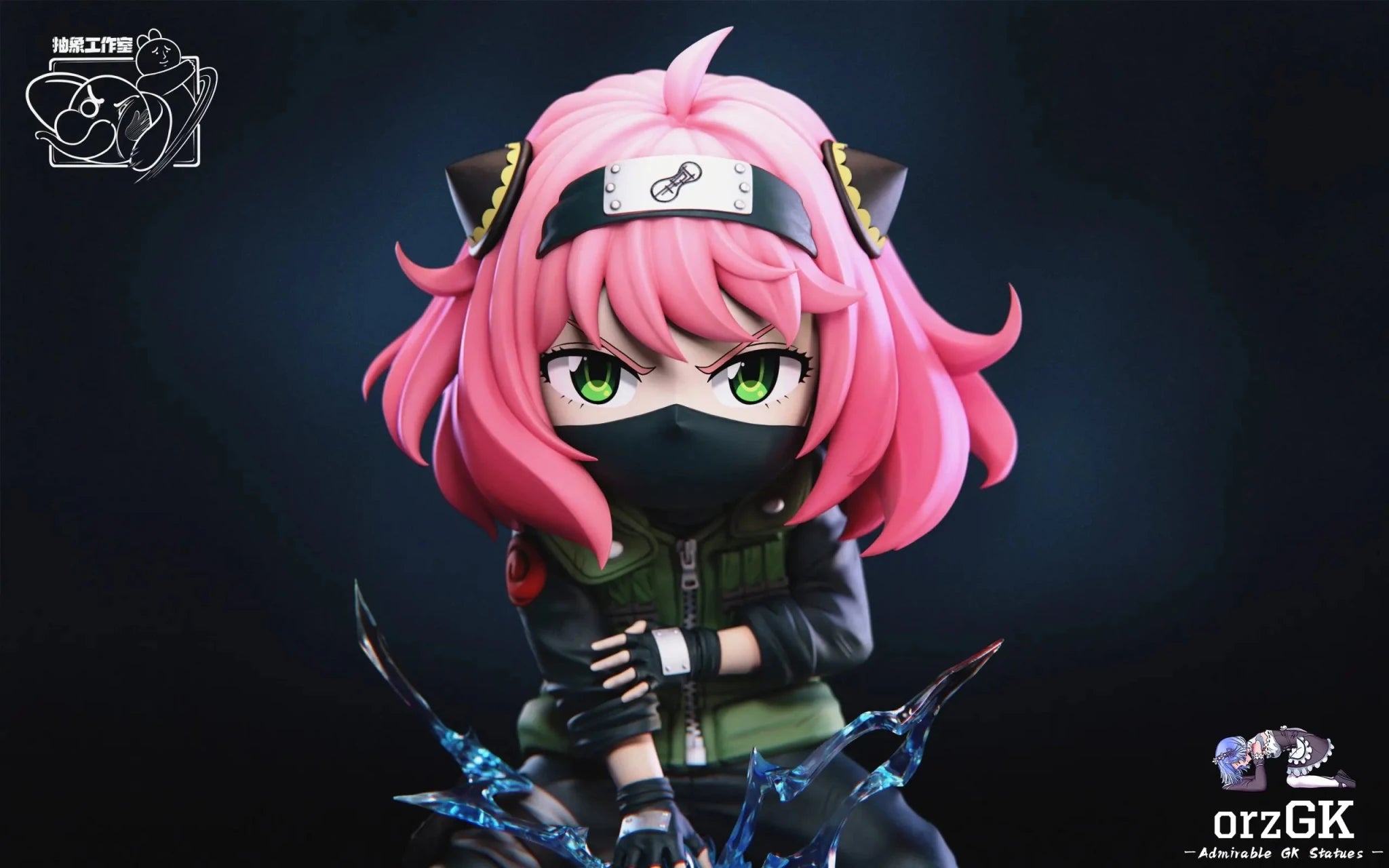 Chou Xiang Studio - SPY×FAMILY Anya Cos Kakashi resin statue Navy Toys anime figure