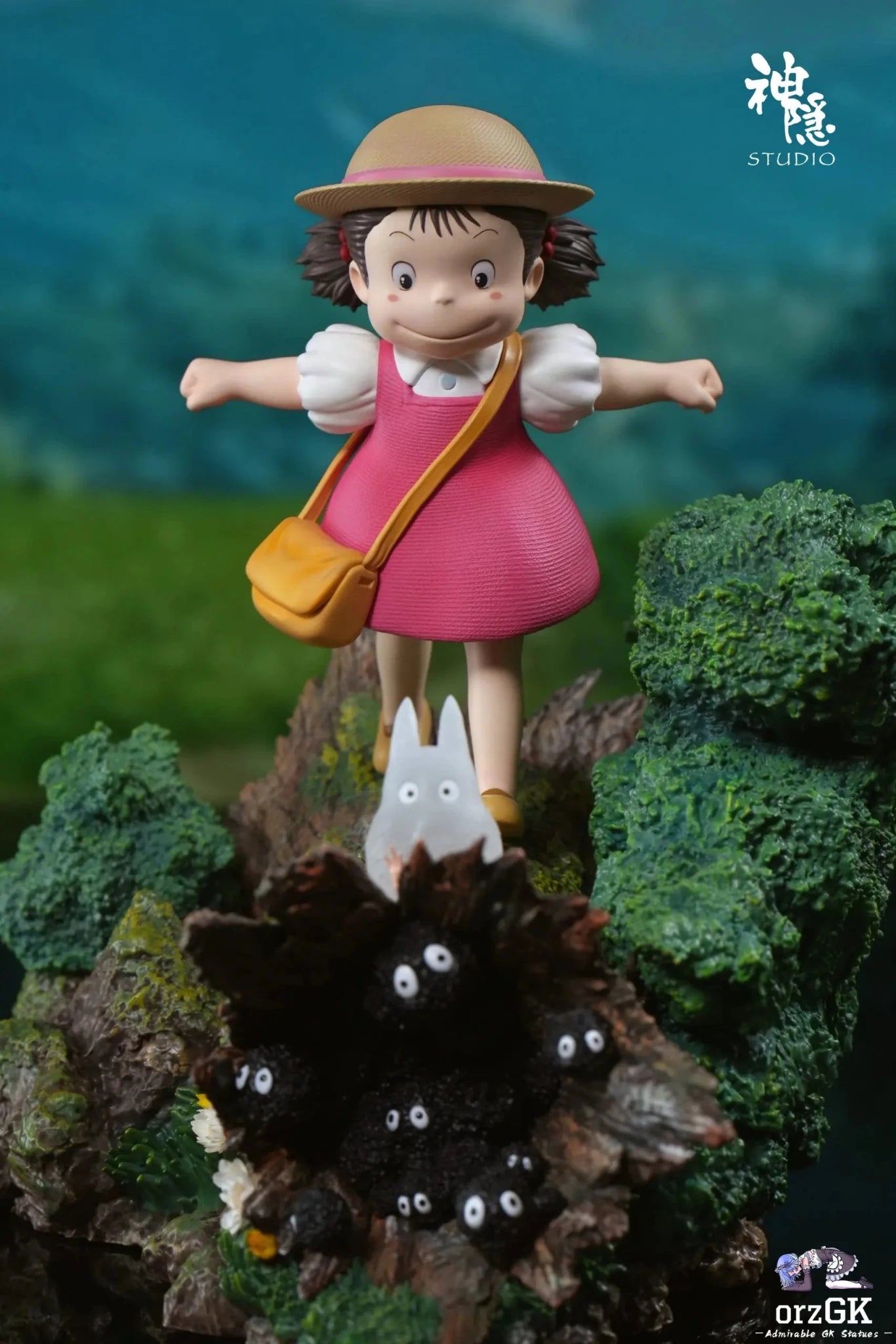 Shen Yin Studio - My Neighbor Totoro Meet Series Wooden Stake Mei resin statue Navy Toys anime figure