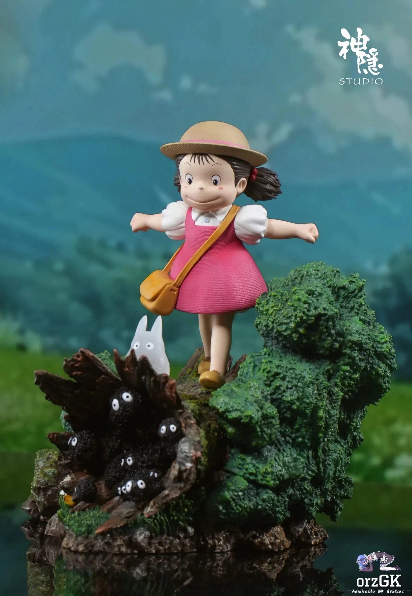 Shen Yin Studio - My Neighbor Totoro Meet Series Wooden Stake Mei resin statue Navy Toys anime figure