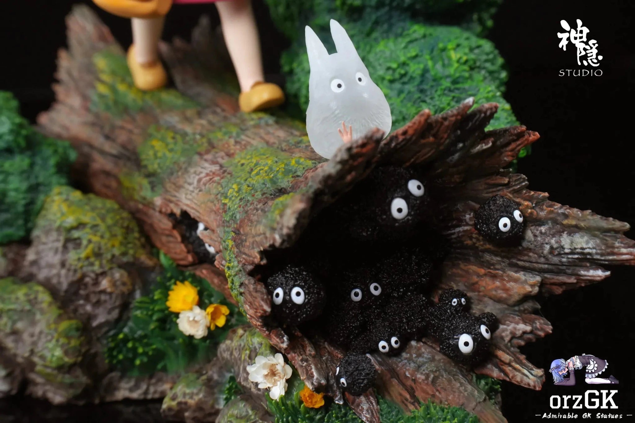 Shen Yin Studio - My Neighbor Totoro Meet Series Wooden Stake Mei resin statue Navy Toys anime figure