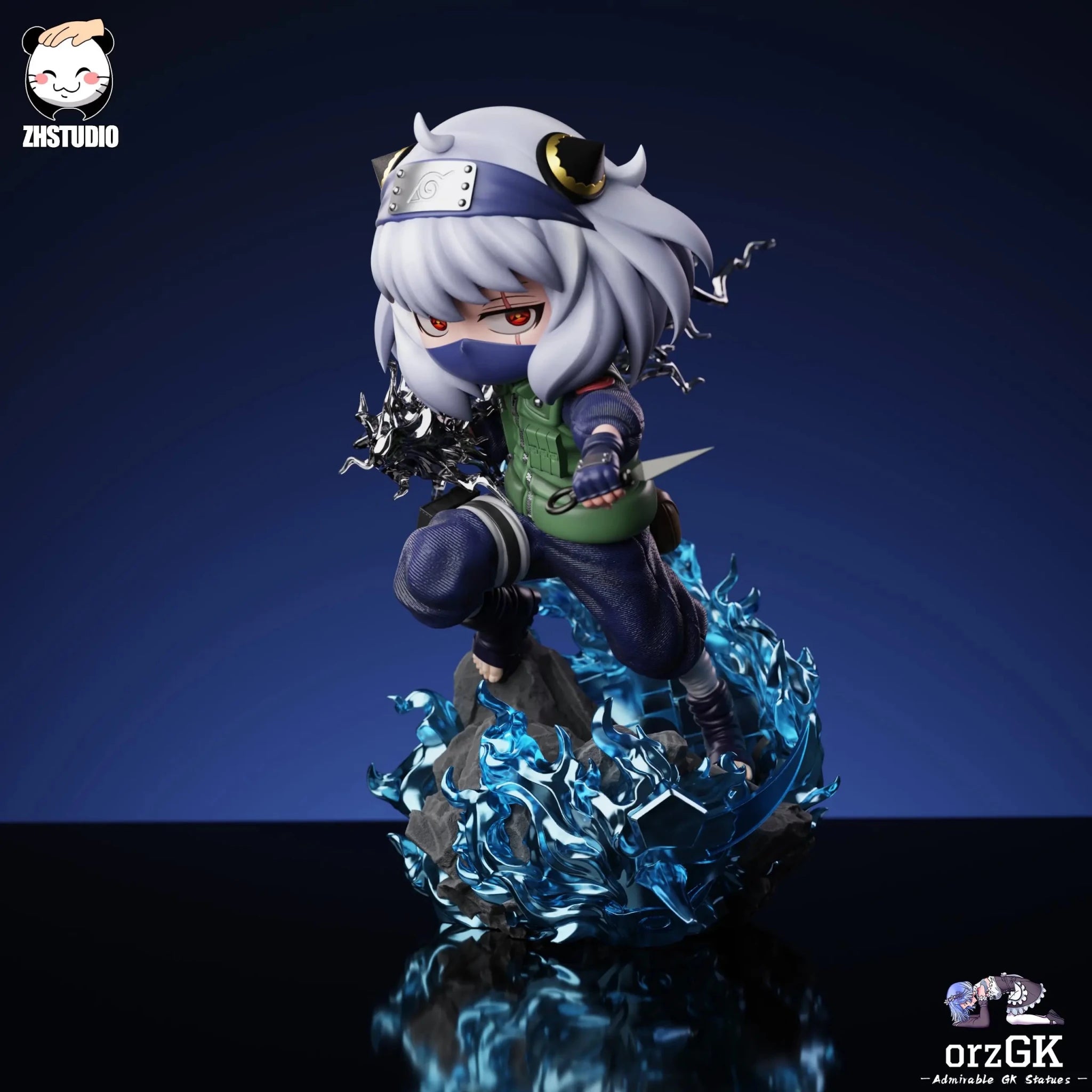 ZH Studio - Spy x Family Anya COS Hatake Kakashi resin statue Navy Toys anime figure