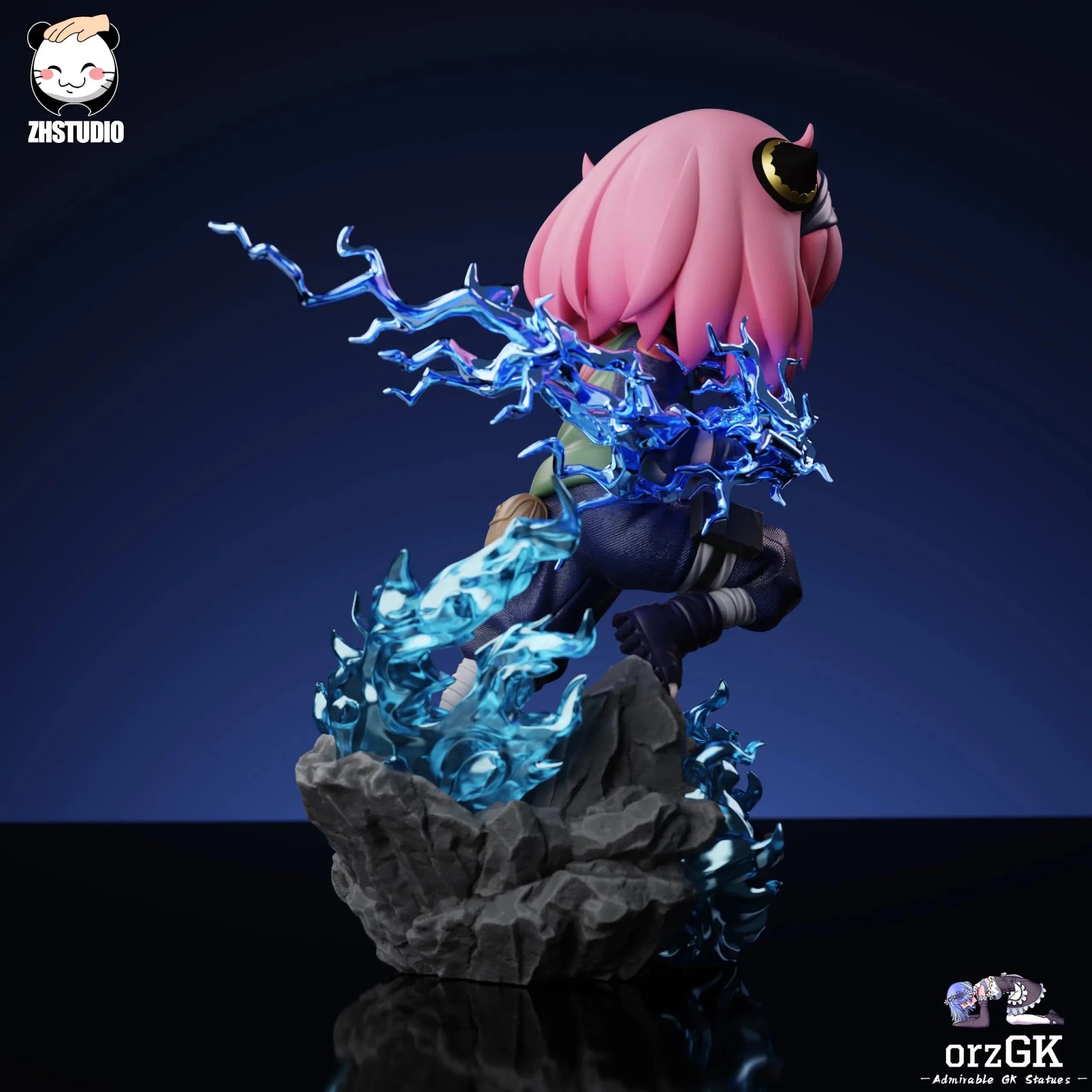 ZH Studio - Spy x Family Anya COS Hatake Kakashi resin statue Navy Toys anime figure