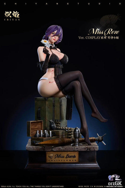 CHIYAN Studio - Chainsaw Man Miss Bomb Reze resin statue Navy Toys anime figure