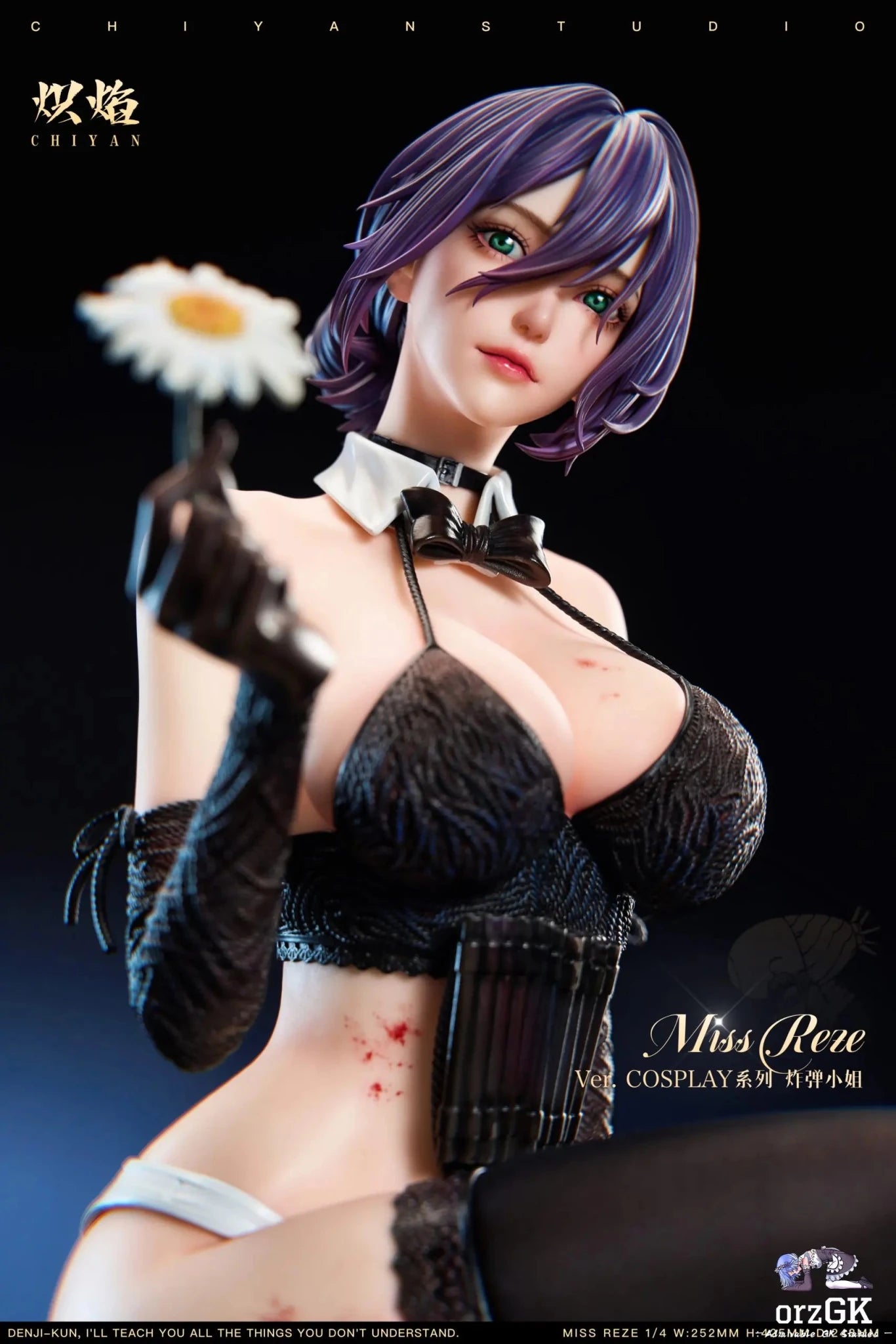CHIYAN Studio - Chainsaw Man Miss Bomb Reze resin statue Navy Toys anime figure