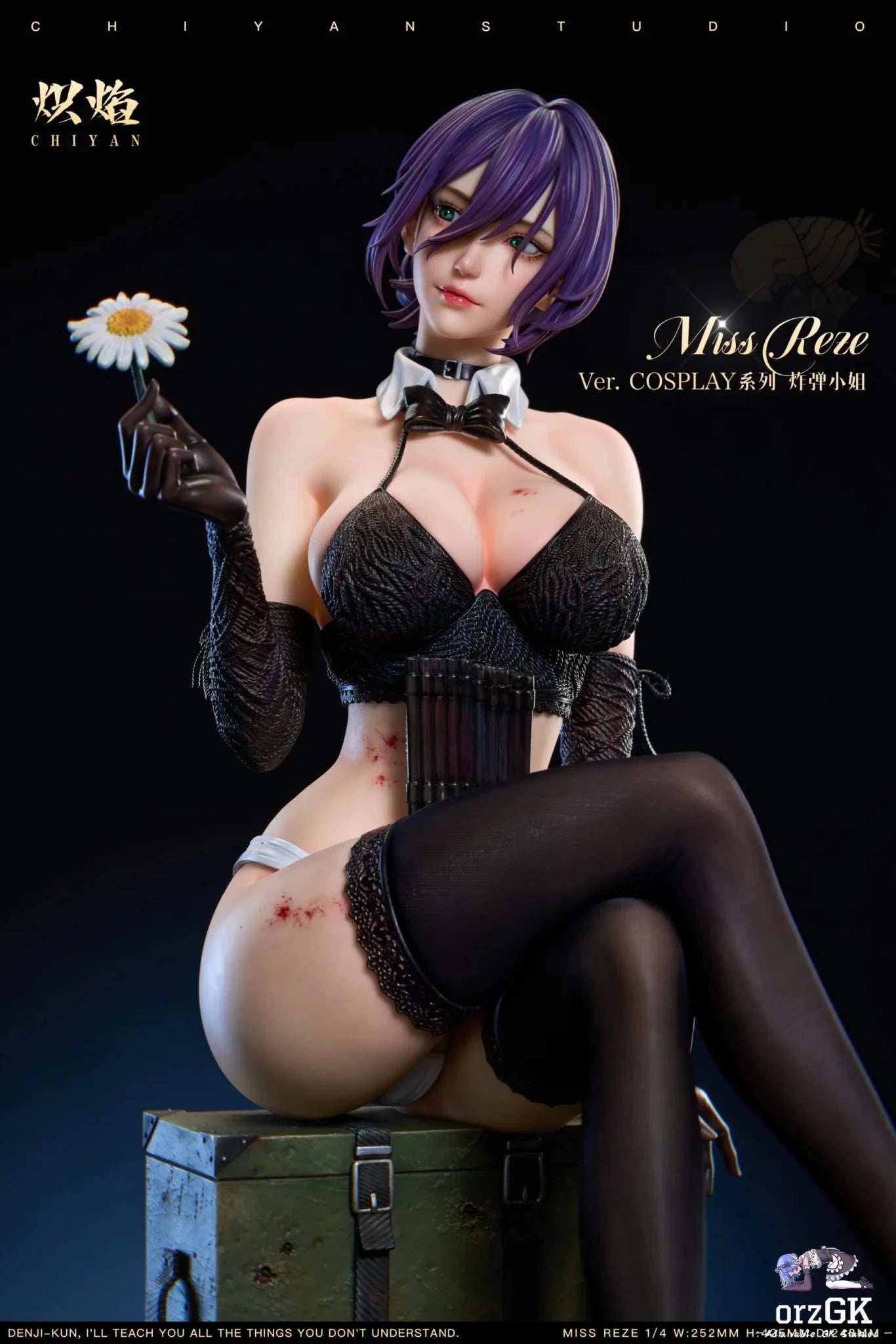 CHIYAN Studio - Chainsaw Man Miss Bomb Reze resin statue Navy Toys anime figure