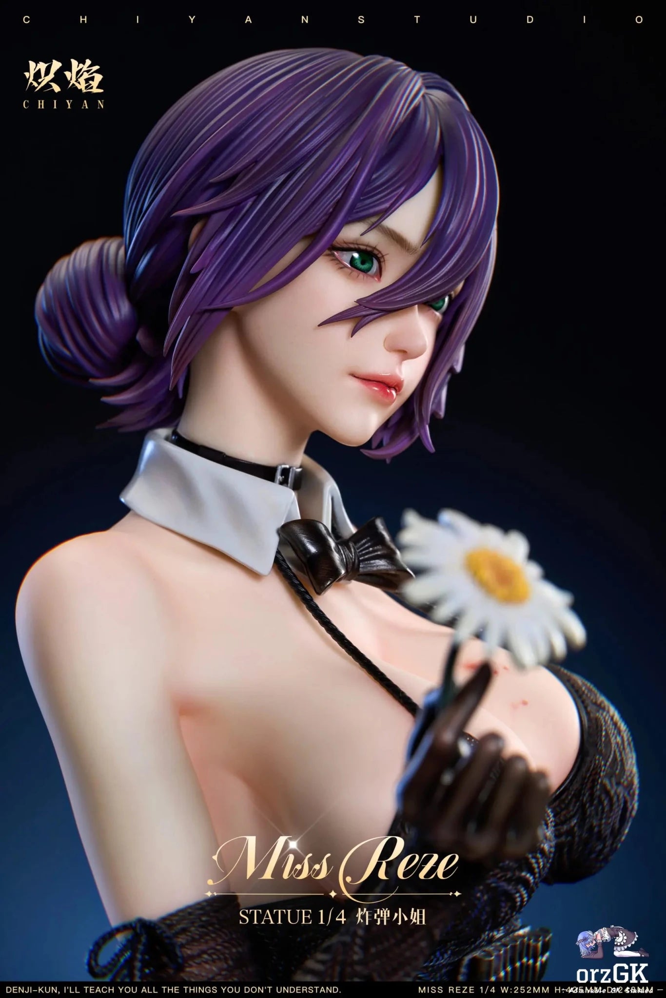 CHIYAN Studio - Chainsaw Man Miss Bomb Reze resin statue Navy Toys anime figure