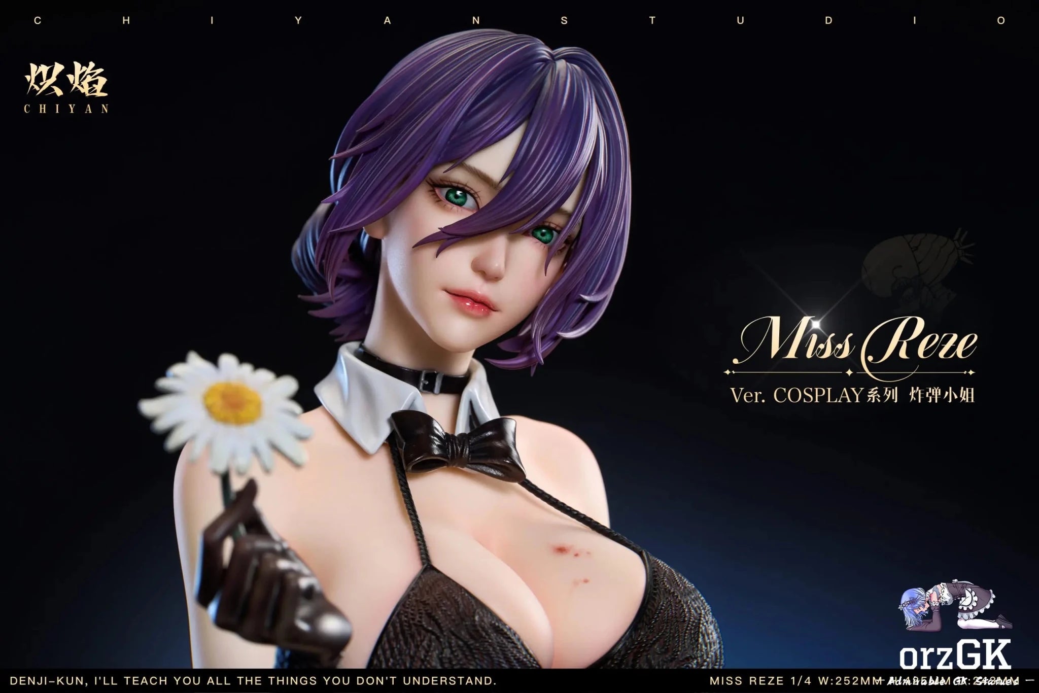 CHIYAN Studio - Chainsaw Man Miss Bomb Reze resin statue Navy Toys anime figure