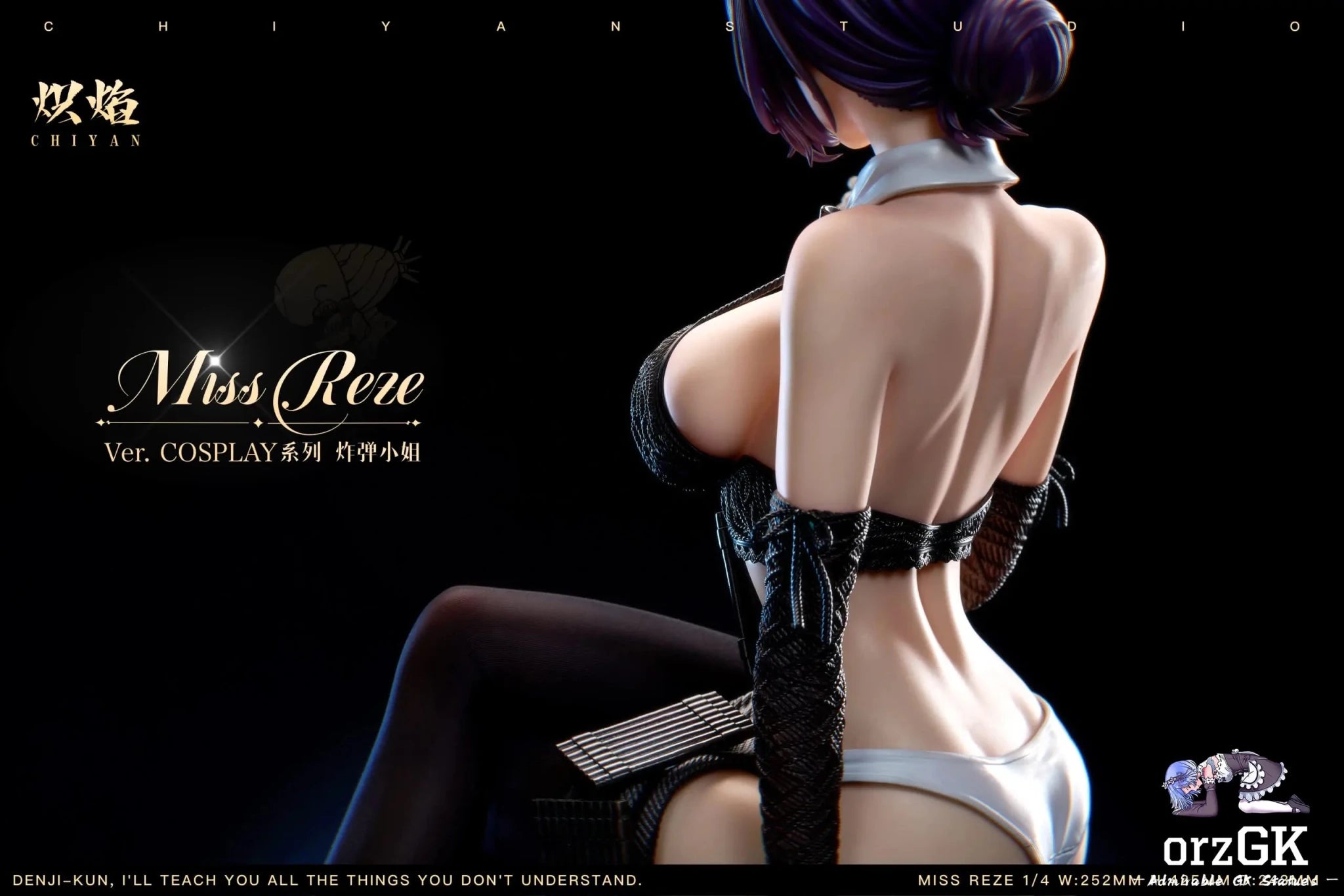 CHIYAN Studio - Chainsaw Man Miss Bomb Reze resin statue Navy Toys anime figure