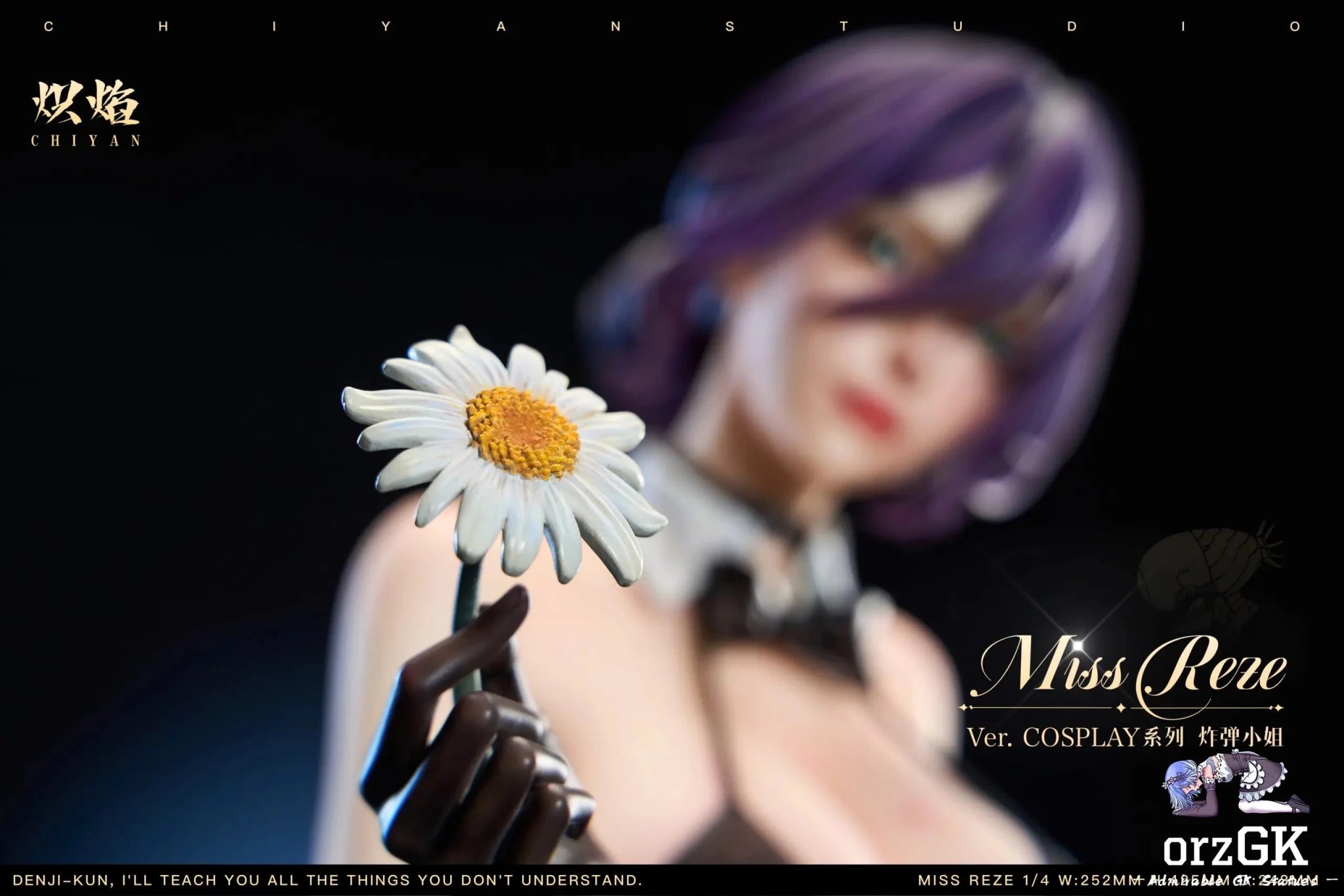 CHIYAN Studio - Chainsaw Man Miss Bomb Reze resin statue Navy Toys anime figure