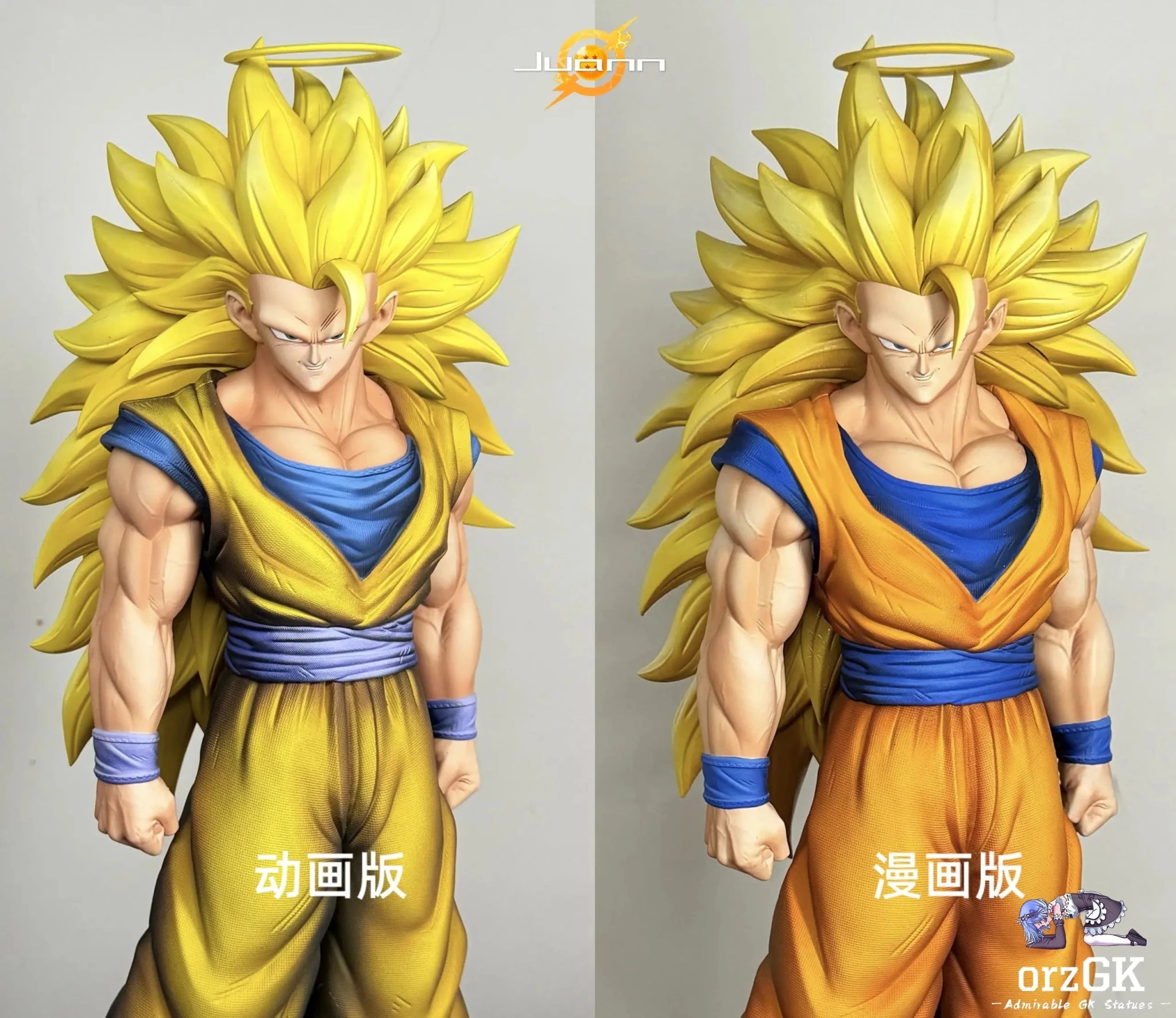 Juann Studio - Dragon Ball Super Saiyan 3 Goku resin statue Navy Toys anime figure