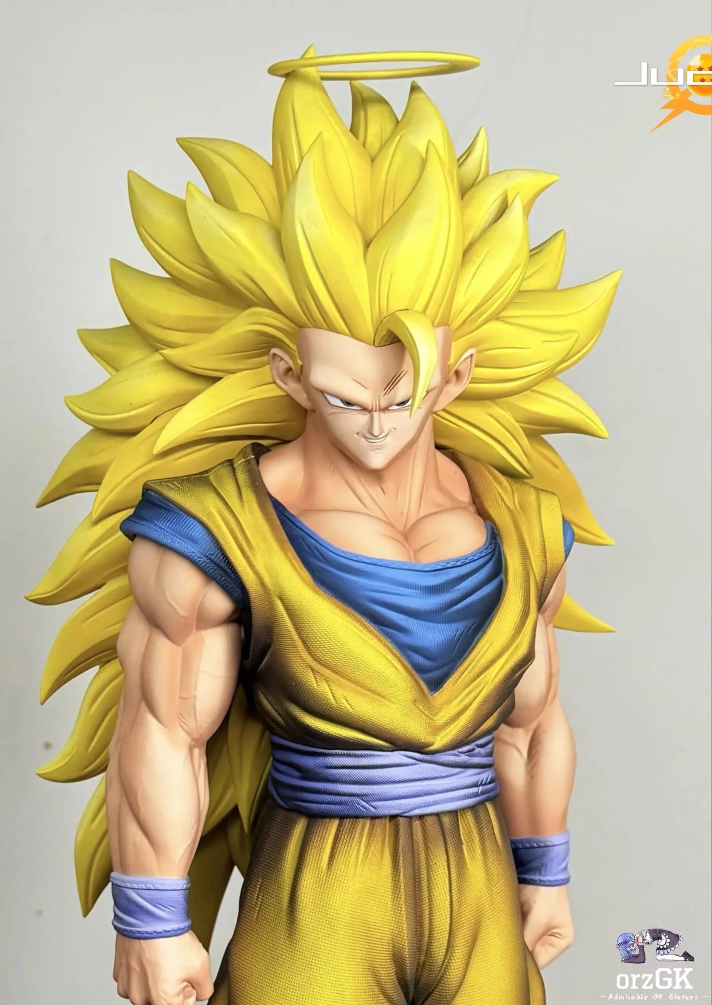 Juann Studio - Dragon Ball Super Saiyan 3 Goku resin statue Navy Toys anime figure
