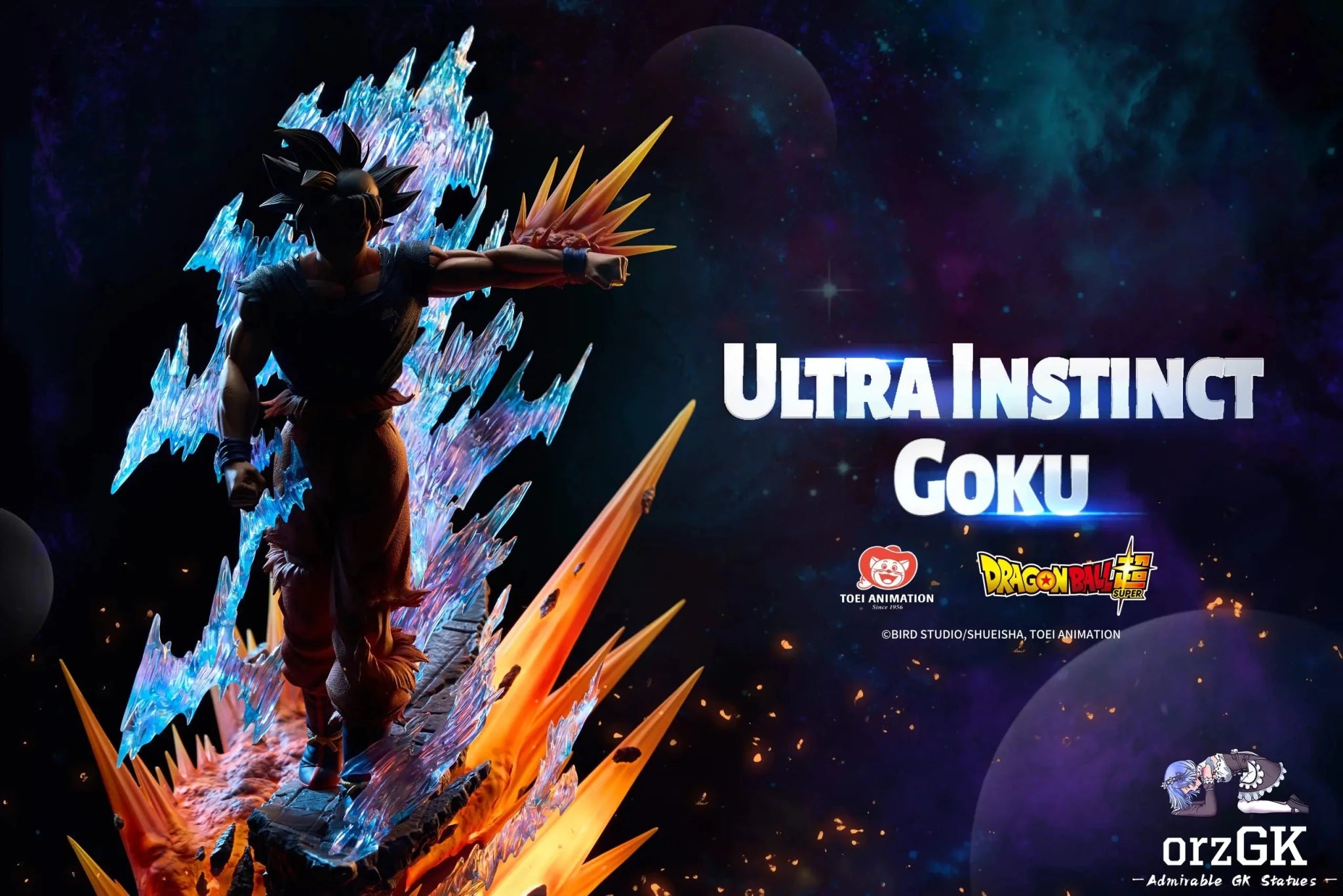 Light Year Studio - Dragon Ball Super Collectible Statue Ultra Instinct Son Goku (Licensed) resin statue Navy Toys anime figure