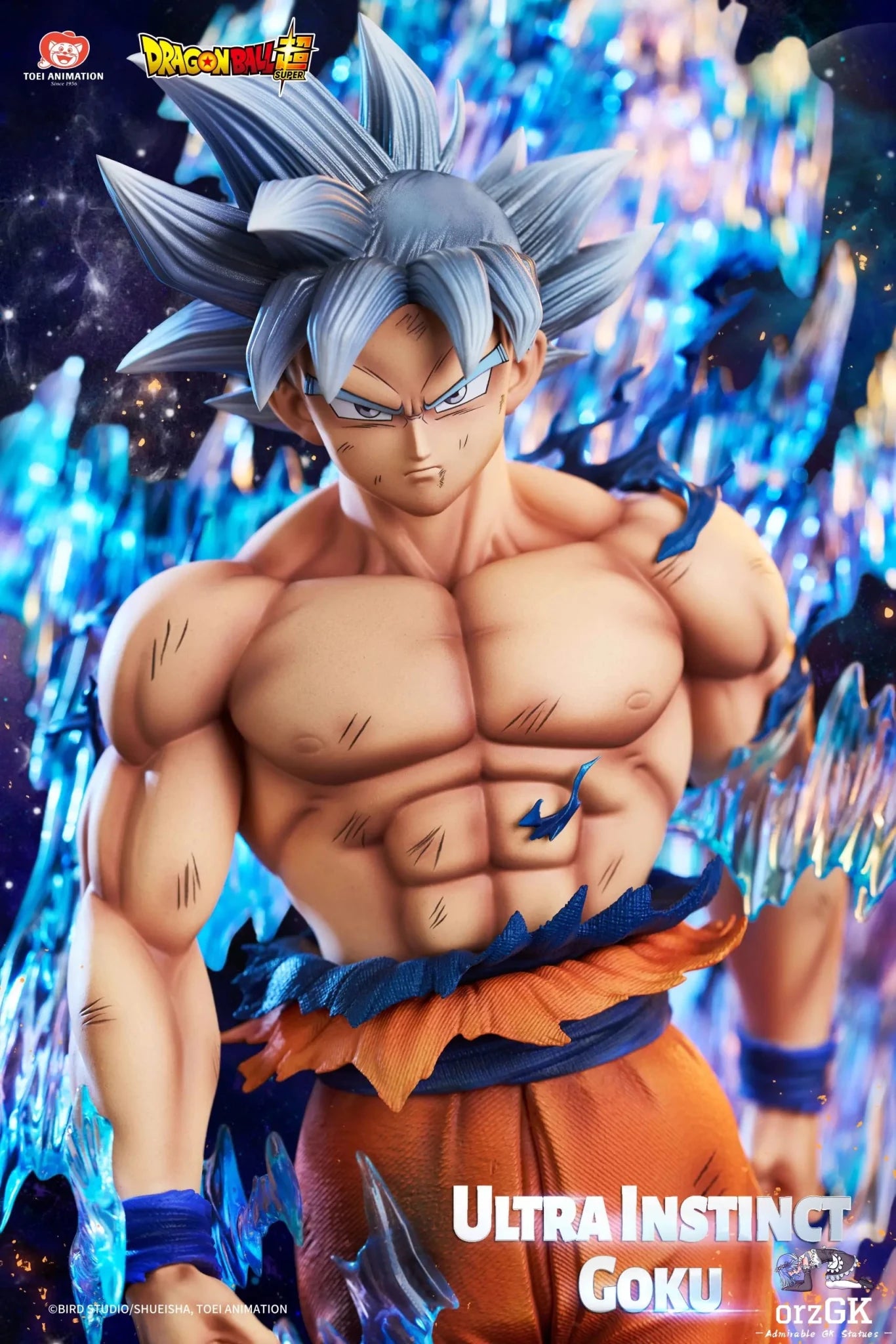 Light Year Studio - Dragon Ball Super Collectible Statue Ultra Instinct Son Goku (Licensed) resin statue Navy Toys anime figure