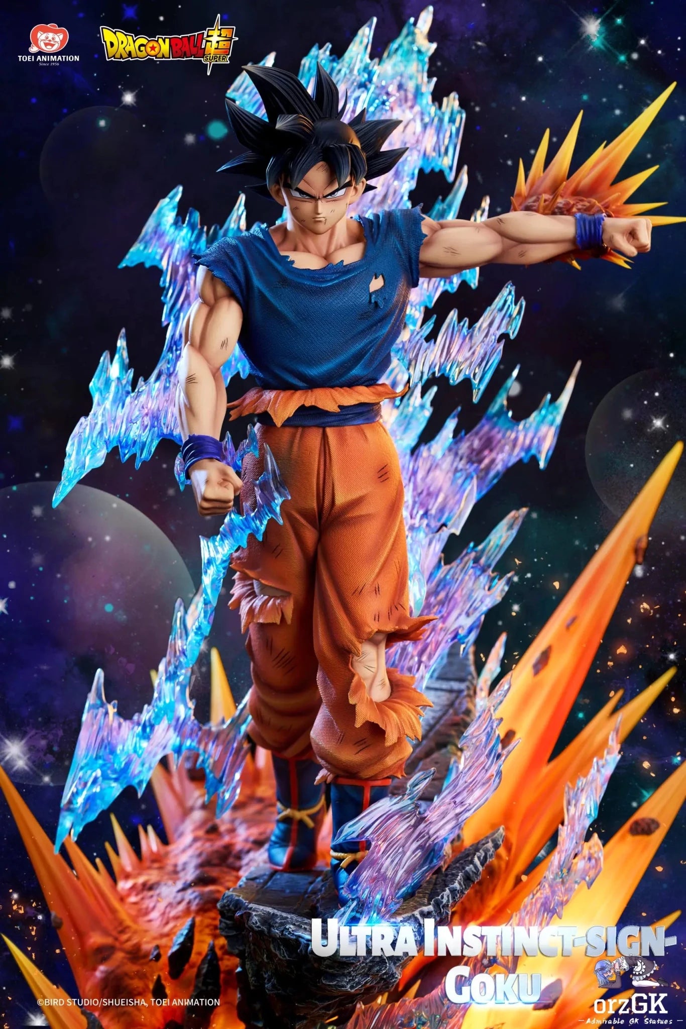 Light Year Studio - Dragon Ball Super Collectible Statue Ultra Instinct Son Goku (Licensed) resin statue Navy Toys anime figure