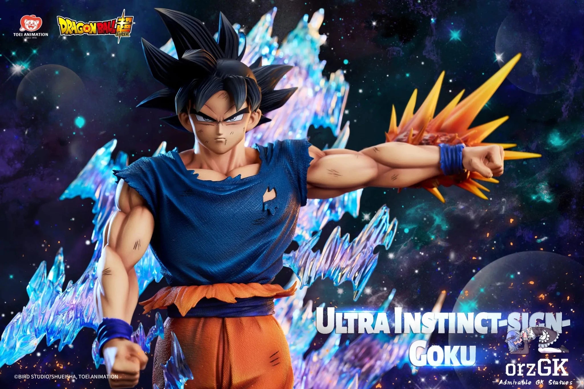 Light Year Studio - Dragon Ball Super Collectible Statue Ultra Instinct Son Goku (Licensed) resin statue Navy Toys anime figure