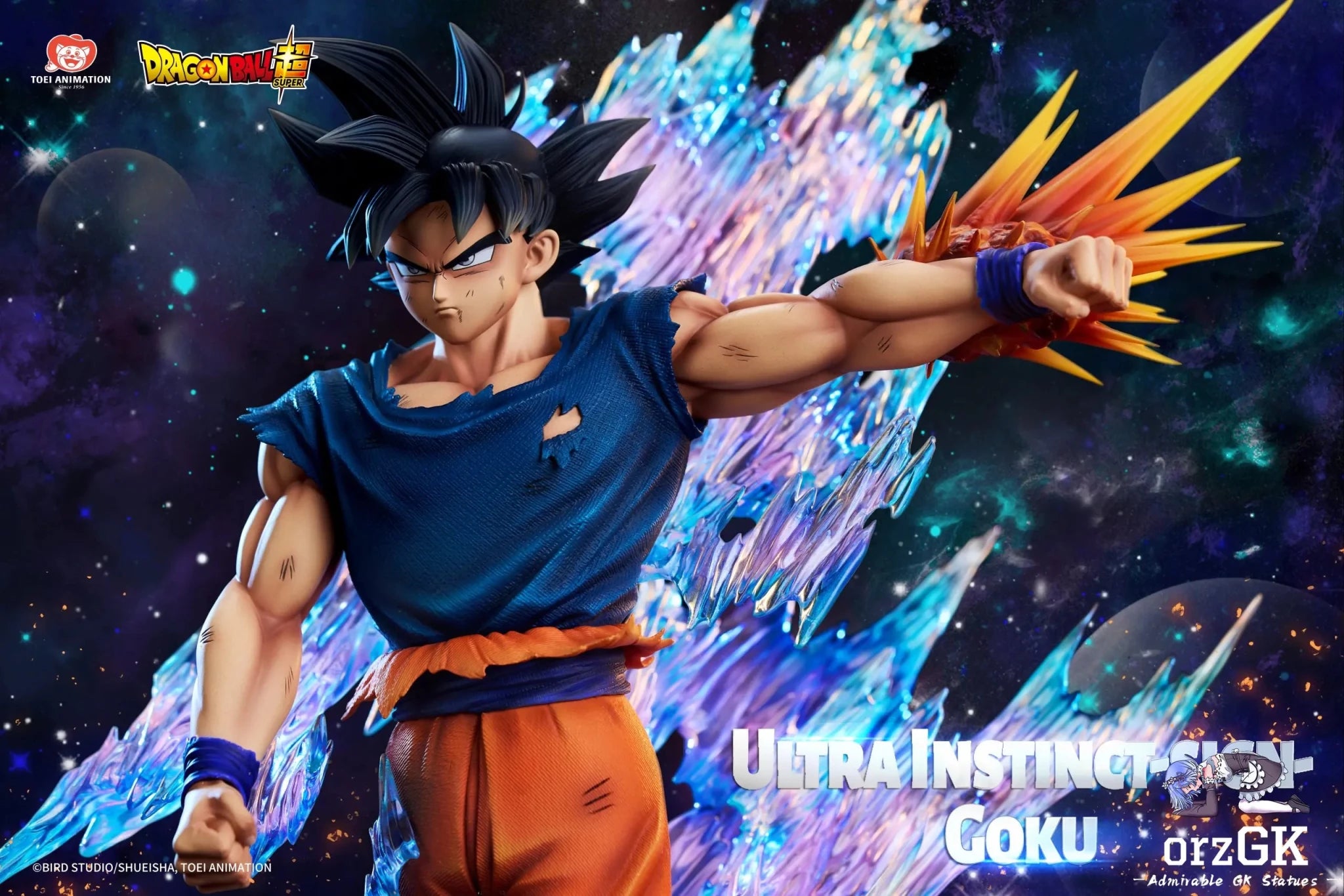 Light Year Studio - Dragon Ball Super Collectible Statue Ultra Instinct Son Goku (Licensed) resin statue Navy Toys anime figure