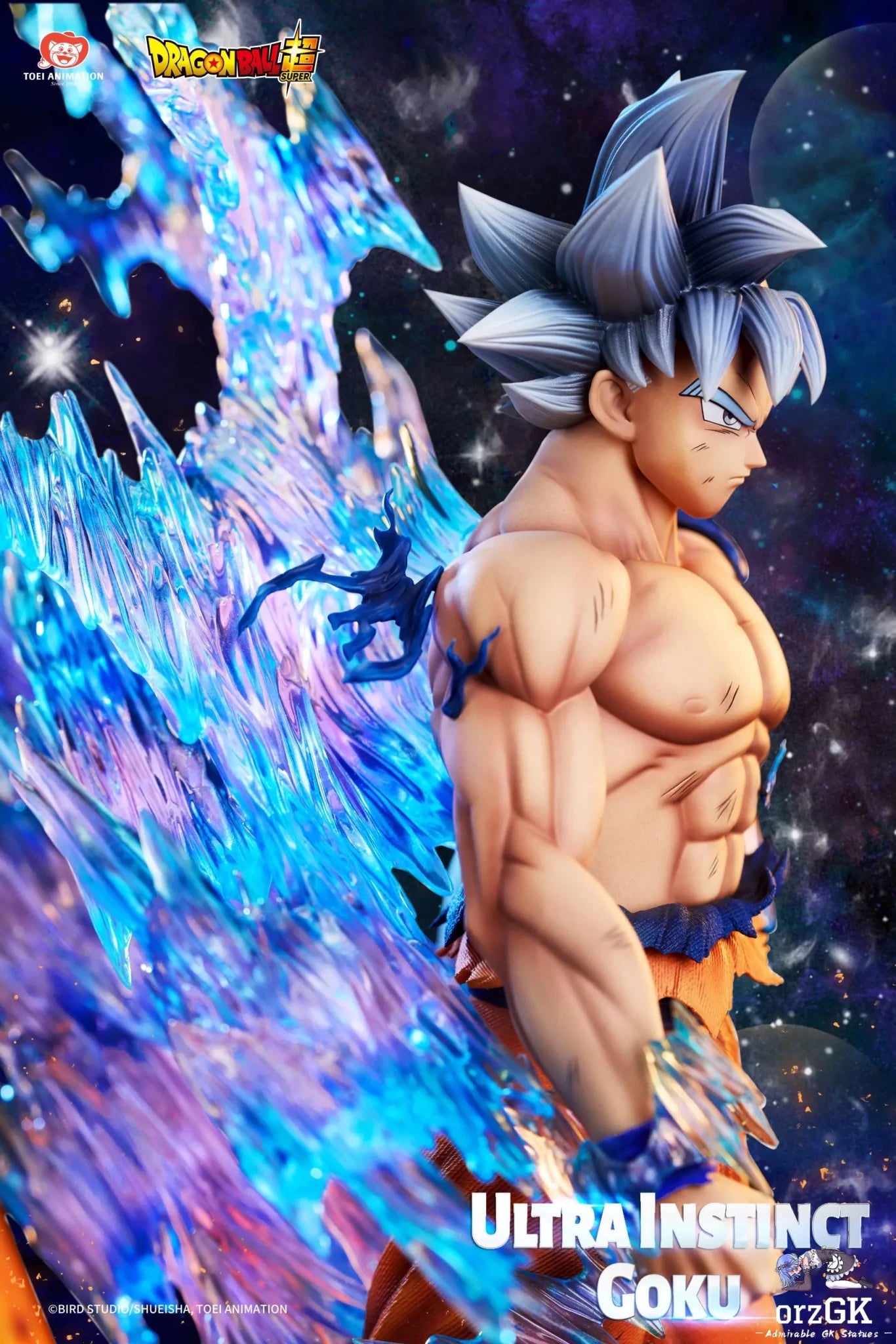 Light Year Studio - Dragon Ball Super Collectible Statue Ultra Instinct Son Goku (Licensed) resin statue Navy Toys anime figure
