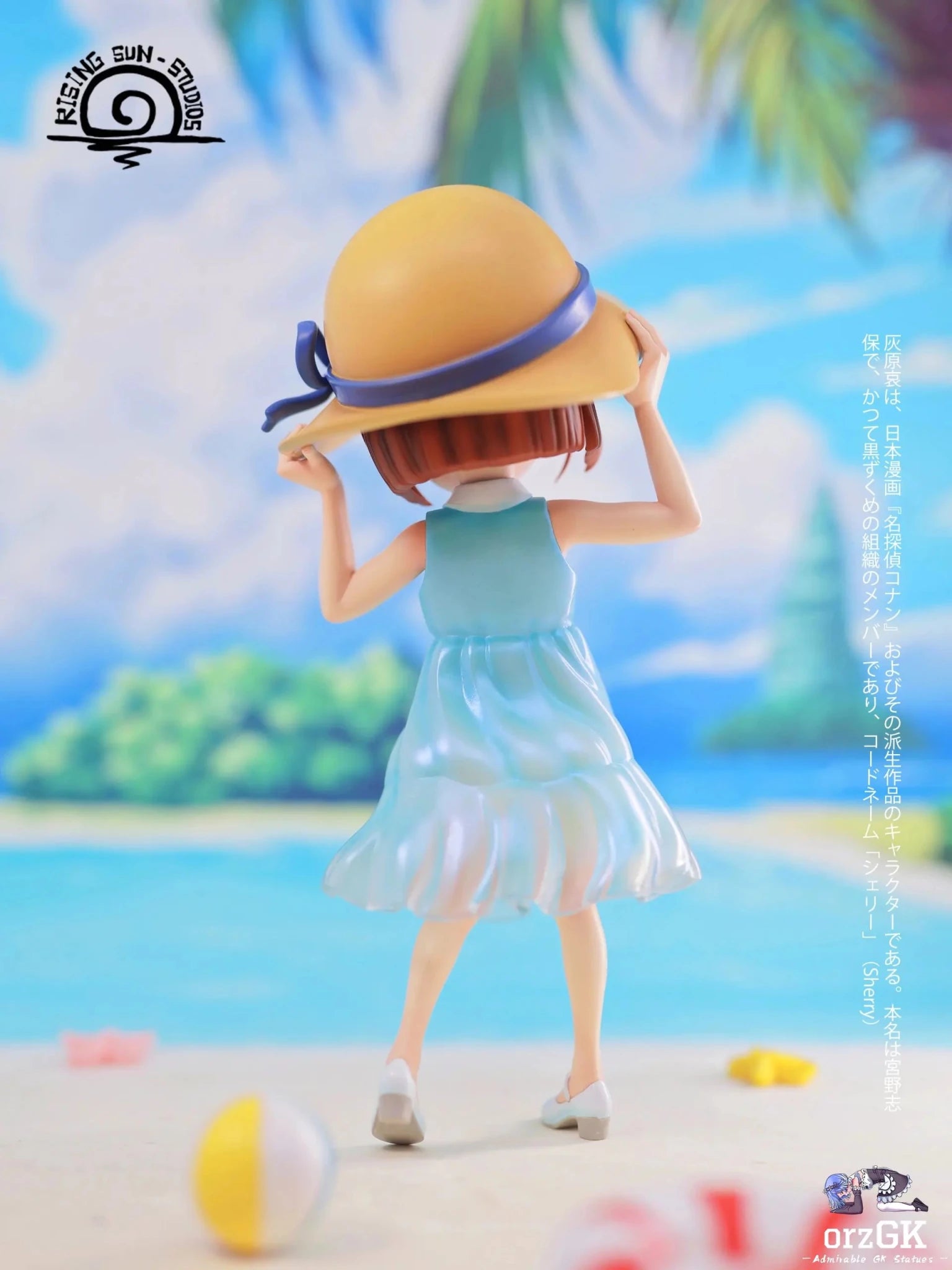 Rising sun Studio - Detective Conan Beach Ai Haibara resin statue Navy Toys anime figure