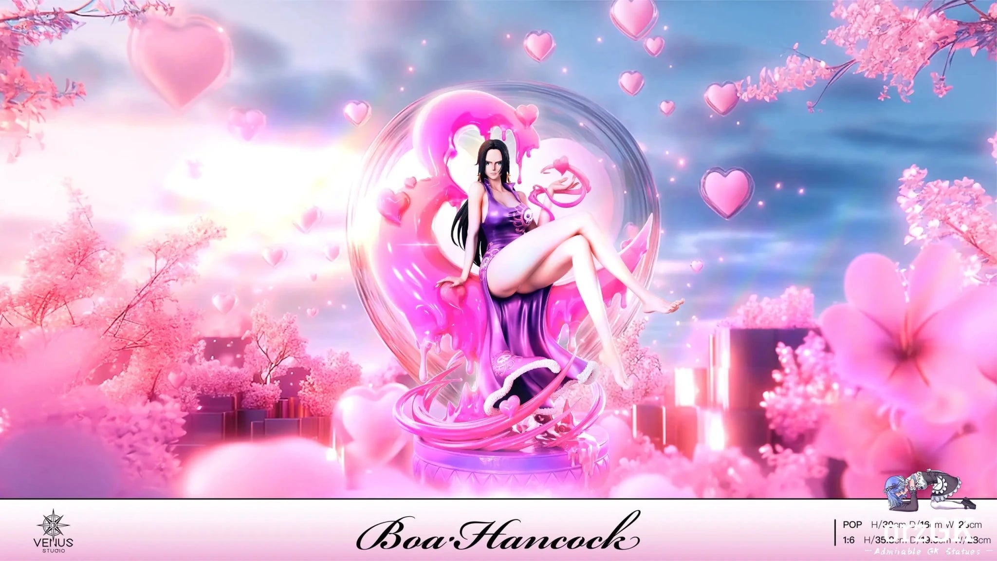 Venus Studio - One Piece Boa Hancock resin statue Navy Toys anime figure