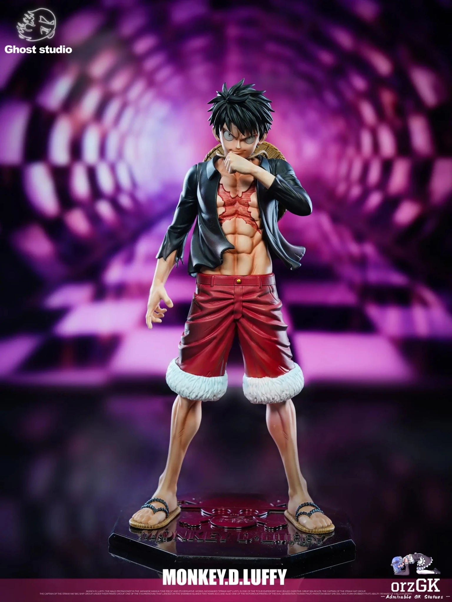 Ghost Studio - One Piece Luffy in the Mirror World resin statue Navy Toys anime figure
