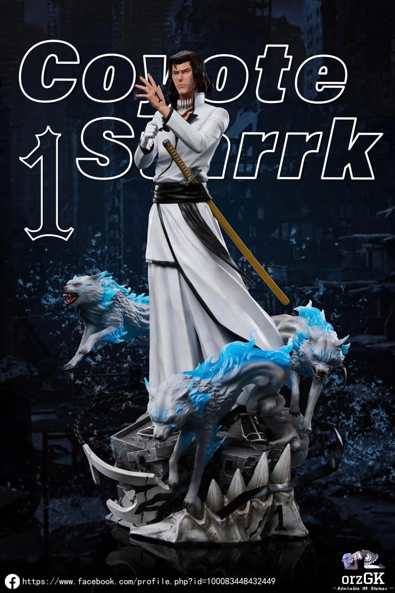 WW Studio - BLEACH Coyote Starrk & Lilynette Gingerbuck resin statue Navy Toys anime figure