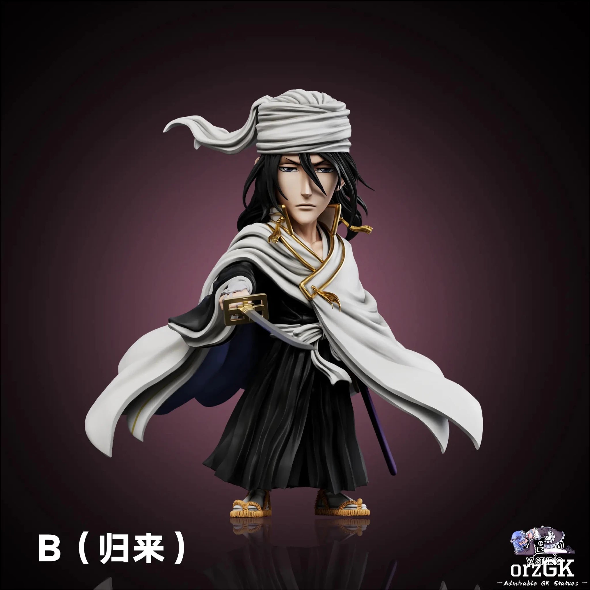 YZ Studio - BLEACH Senbonzakura Kageyoshi Kuchiki Byakuya resin statue Navy Toys anime figure