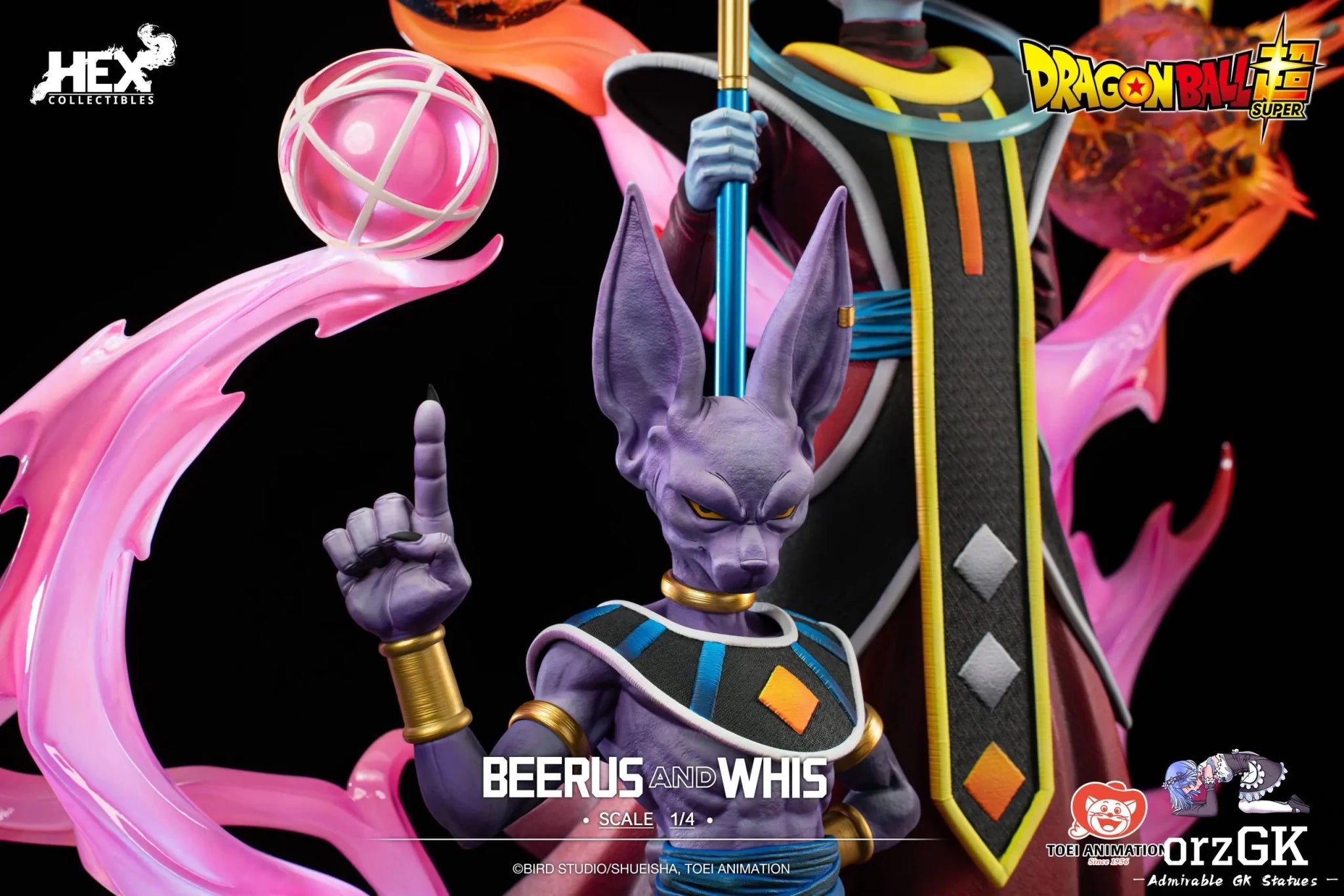 HEX Collectibles & Pickstar Studio - Dragon Ball Super Beerus & Whis 1/4 Statue (Licensed) resin statue Navy Toys anime figure