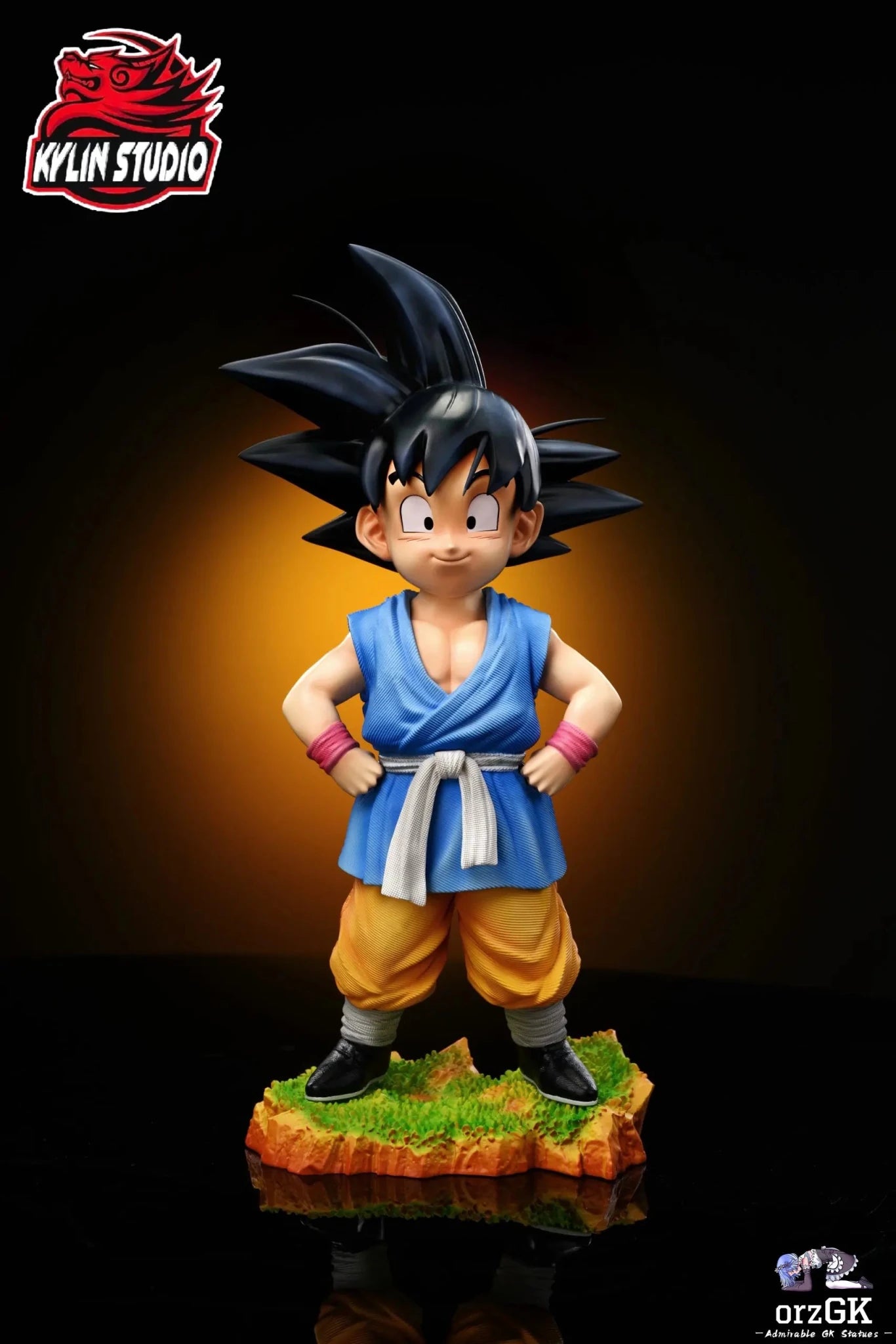 Kylin Studio - Dragon Ball GT trio Son Goku Pan Trunks resin statue Navy Toys anime figure