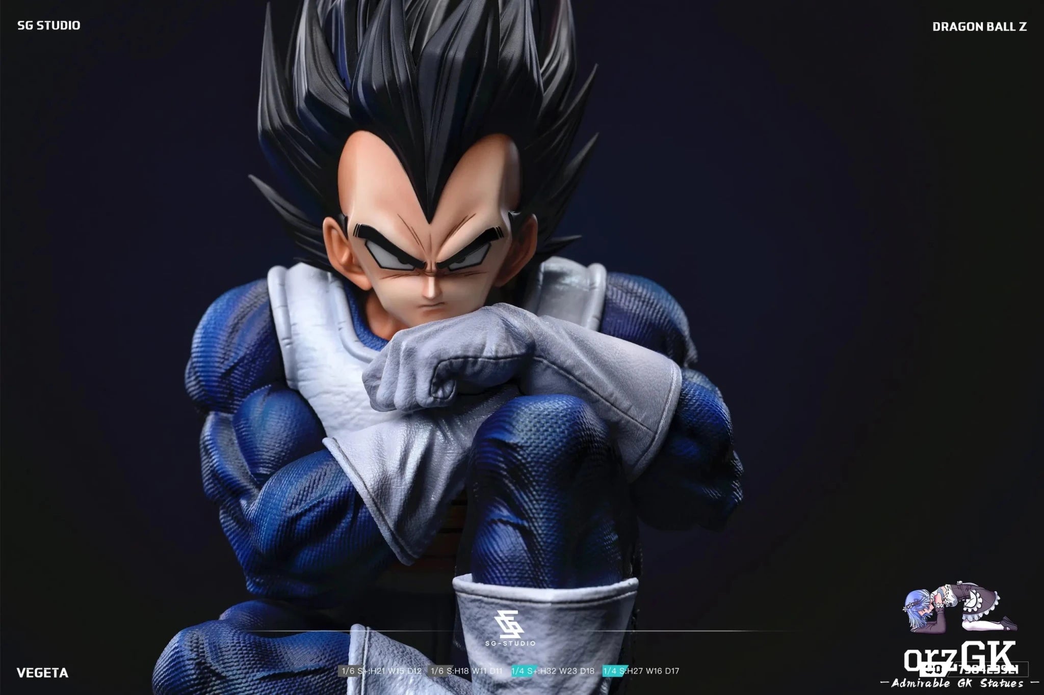SG Studio - Dragon Ball Namek Vegeta resin statue Navy Toys anime figure