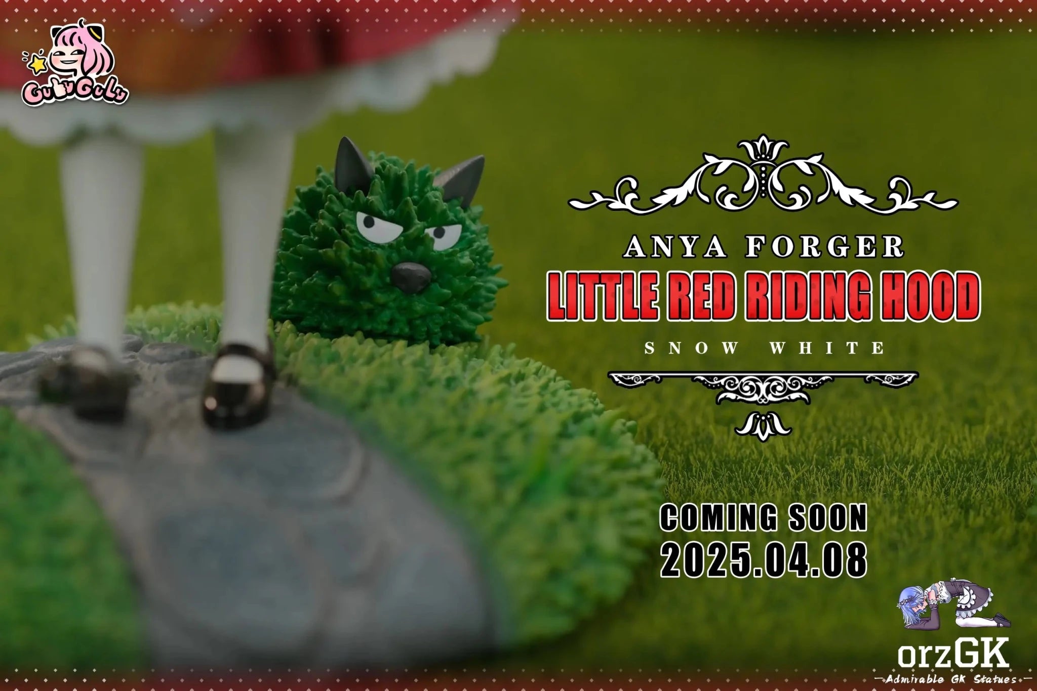 GuluGulu Studio - Spy x Family Fairy Tale Series 2 Anya cos Little Red Riding Hood resin statue Navy Toys anime figure