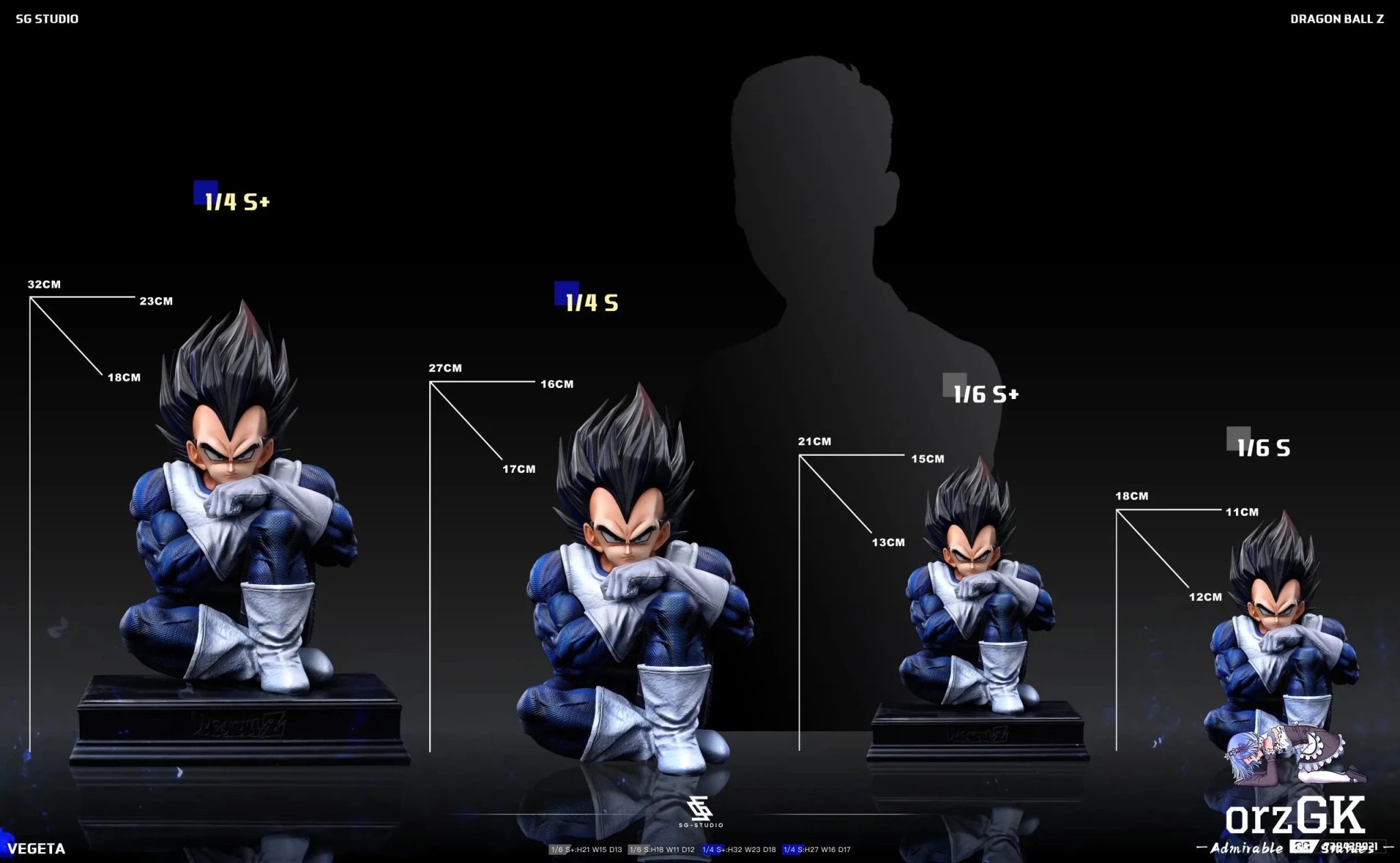 SG Studio - Dragon Ball Namek Vegeta resin statue Navy Toys anime figure