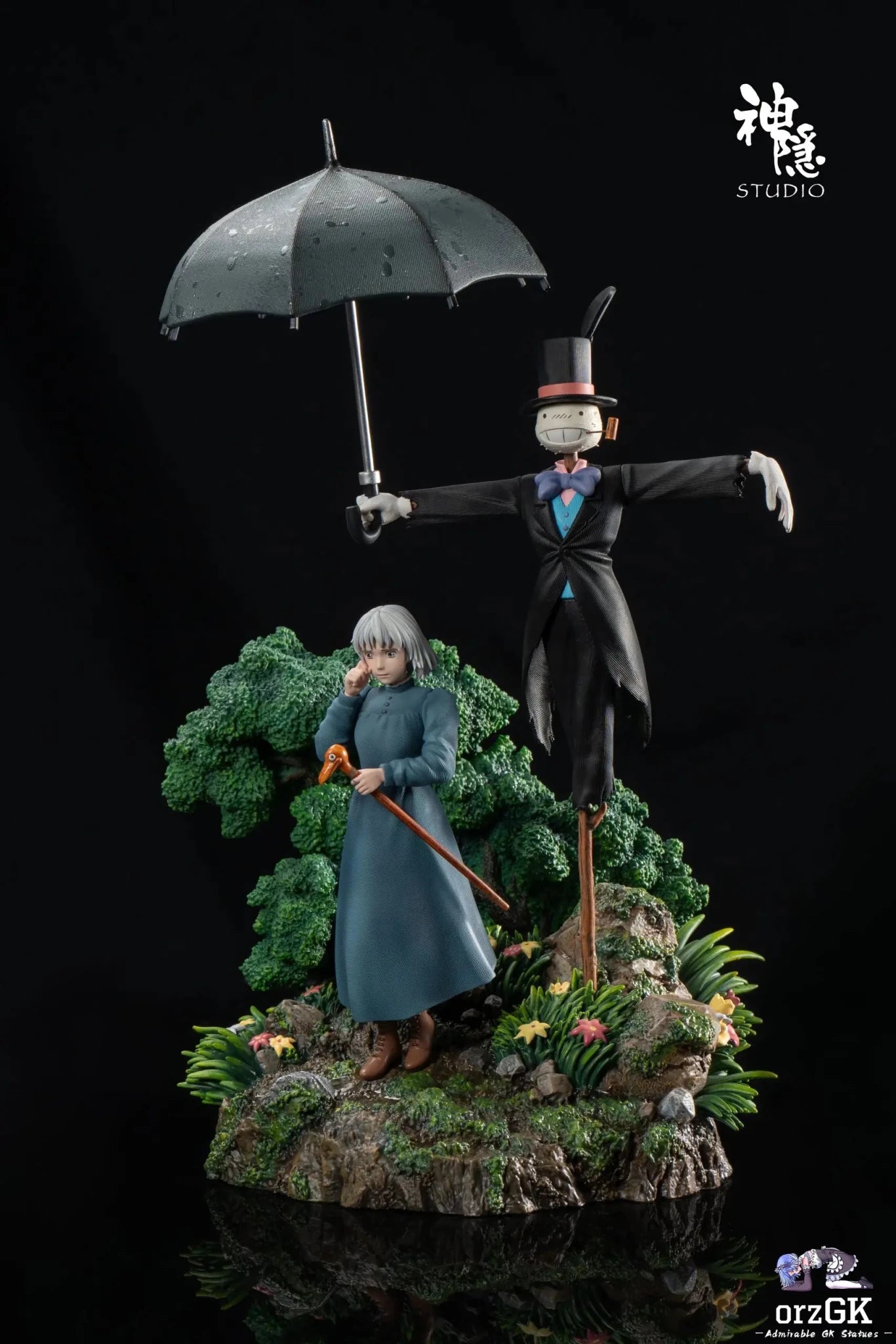 Shen Yin Studio - Howl's Moving Castle Silhouette Moment Series Turnip Head's Guardian resin statue Navy Toys anime figure