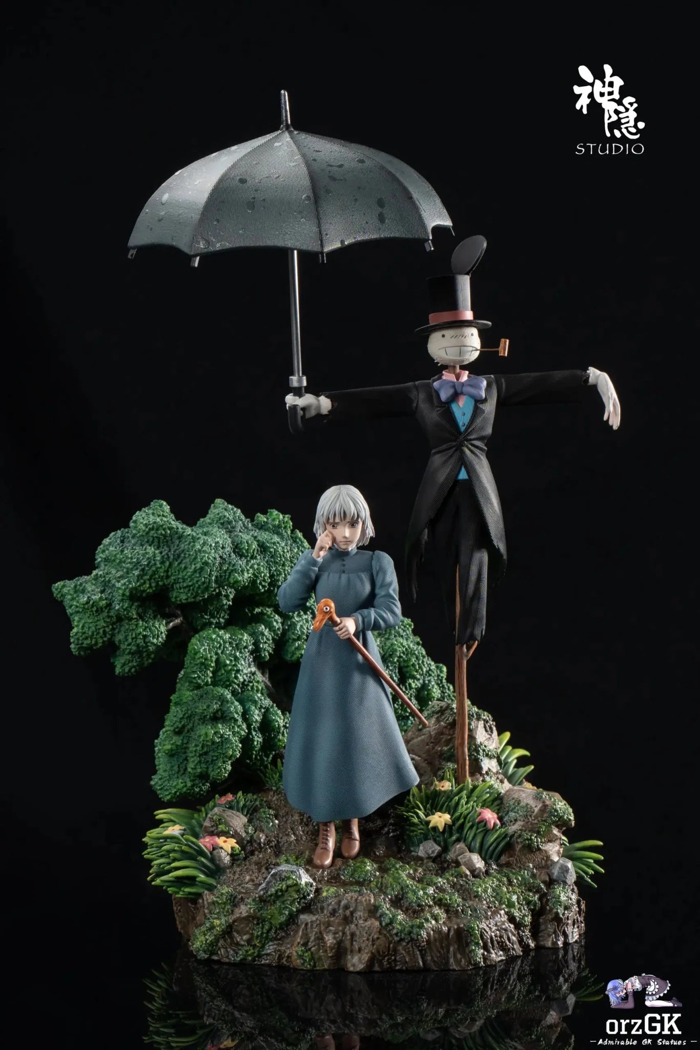 Shen Yin Studio - Howl's Moving Castle Silhouette Moment Series Turnip Head's Guardian resin statue Navy Toys anime figure