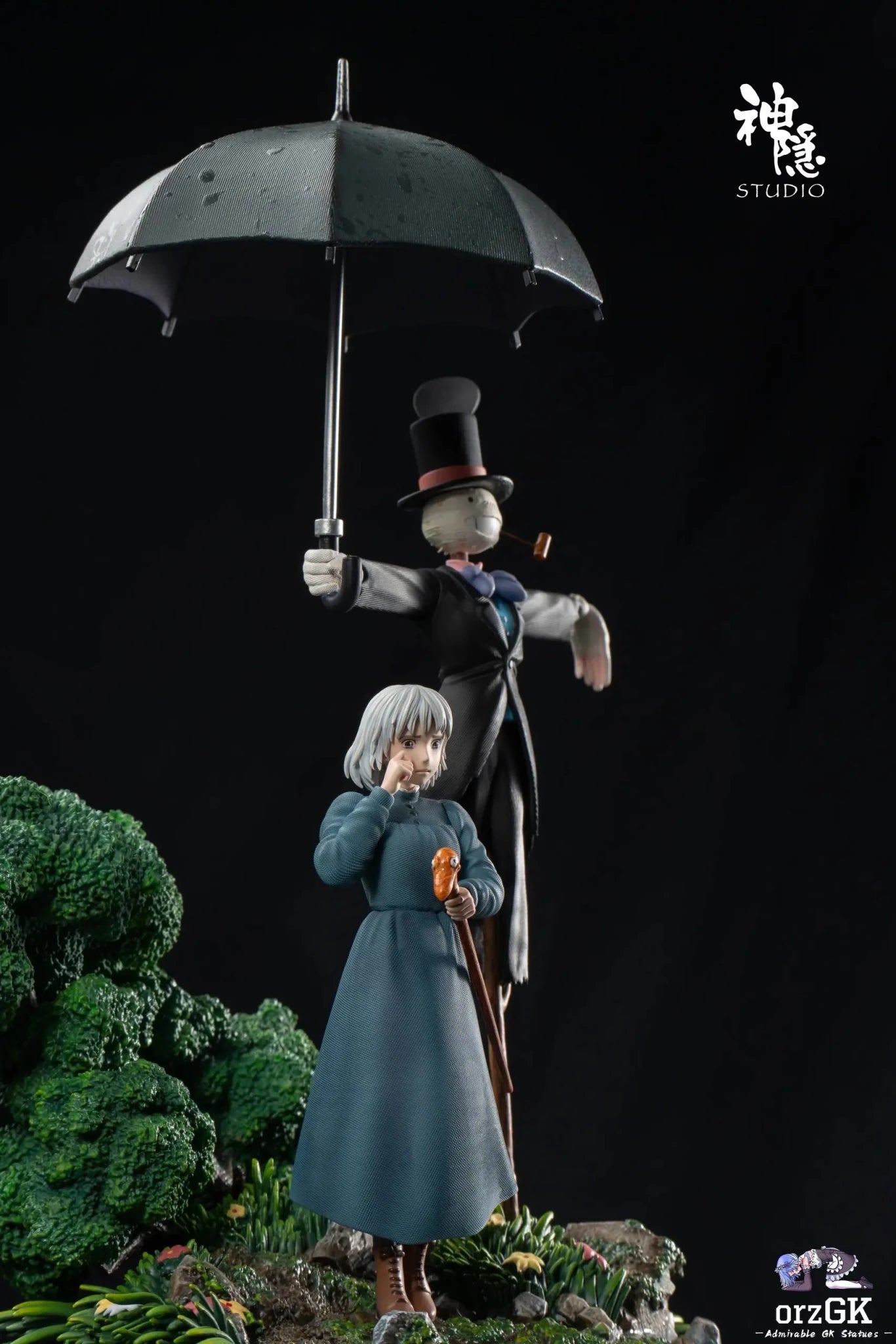 Shen Yin Studio - Howl's Moving Castle Silhouette Moment Series Turnip Head's Guardian resin statue Navy Toys anime figure