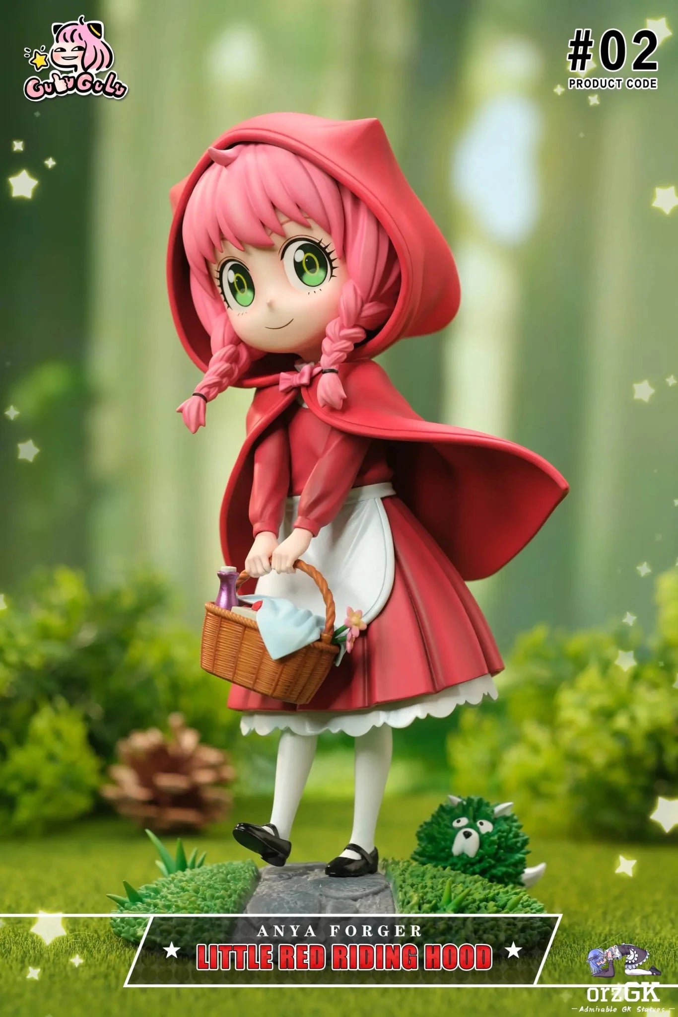GuluGulu Studio - Spy x Family Fairy Tale Series 2 Anya cos Little Red Riding Hood resin statue Navy Toys anime figure