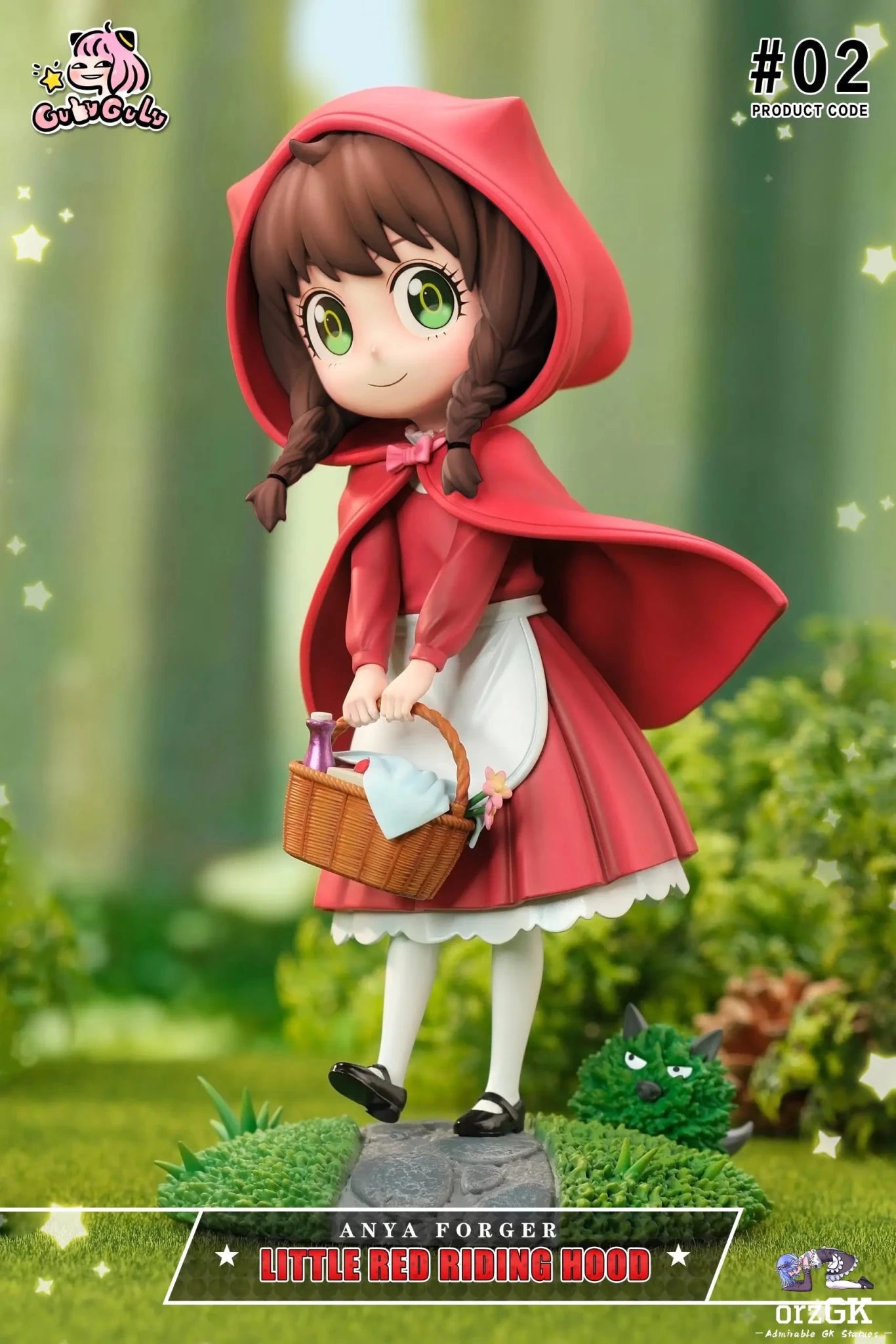 GuluGulu Studio - Spy x Family Fairy Tale Series 2 Anya cos Little Red Riding Hood resin statue Navy Toys anime figure