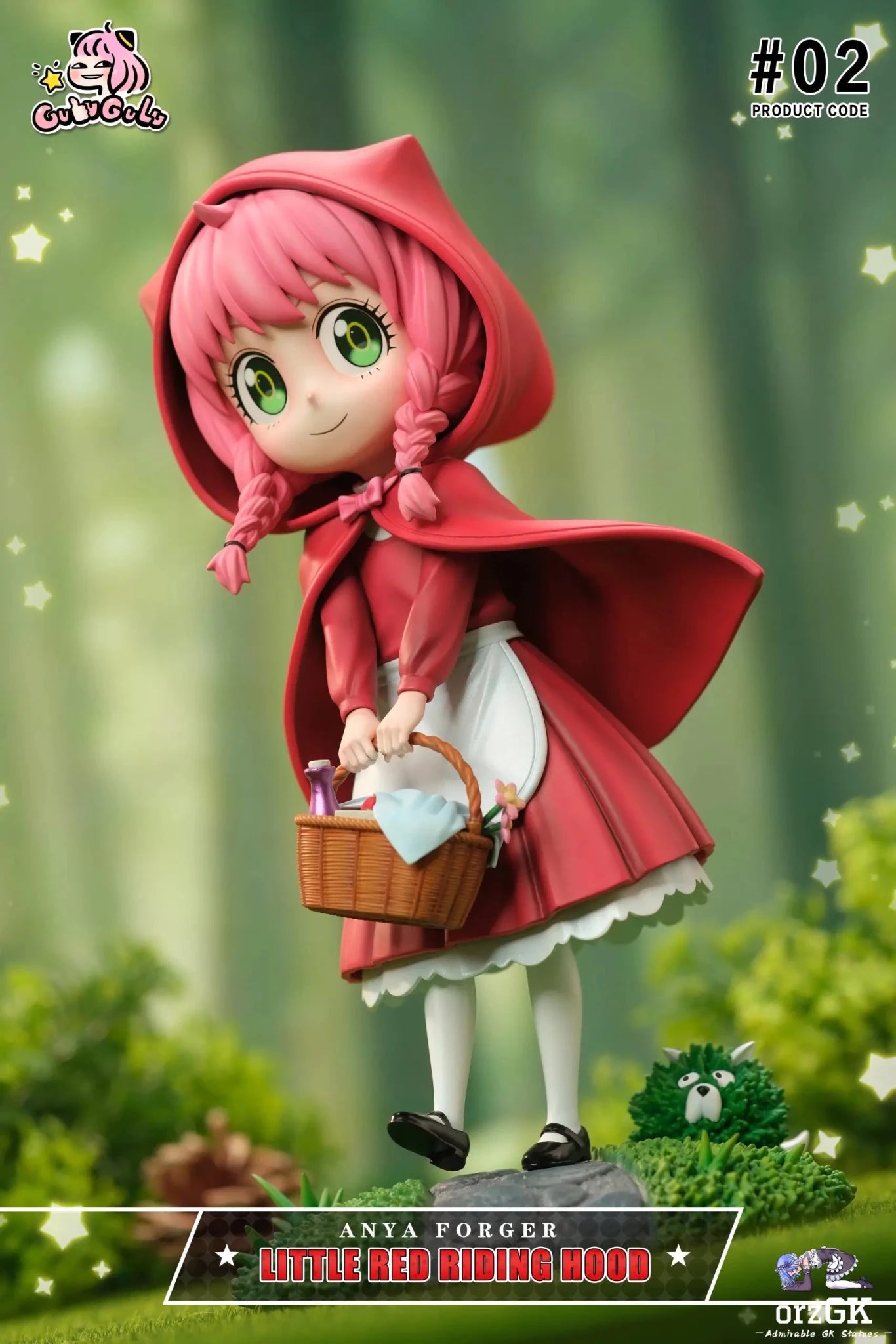 GuluGulu Studio - Spy x Family Fairy Tale Series 2 Anya cos Little Red Riding Hood resin statue Navy Toys anime figure