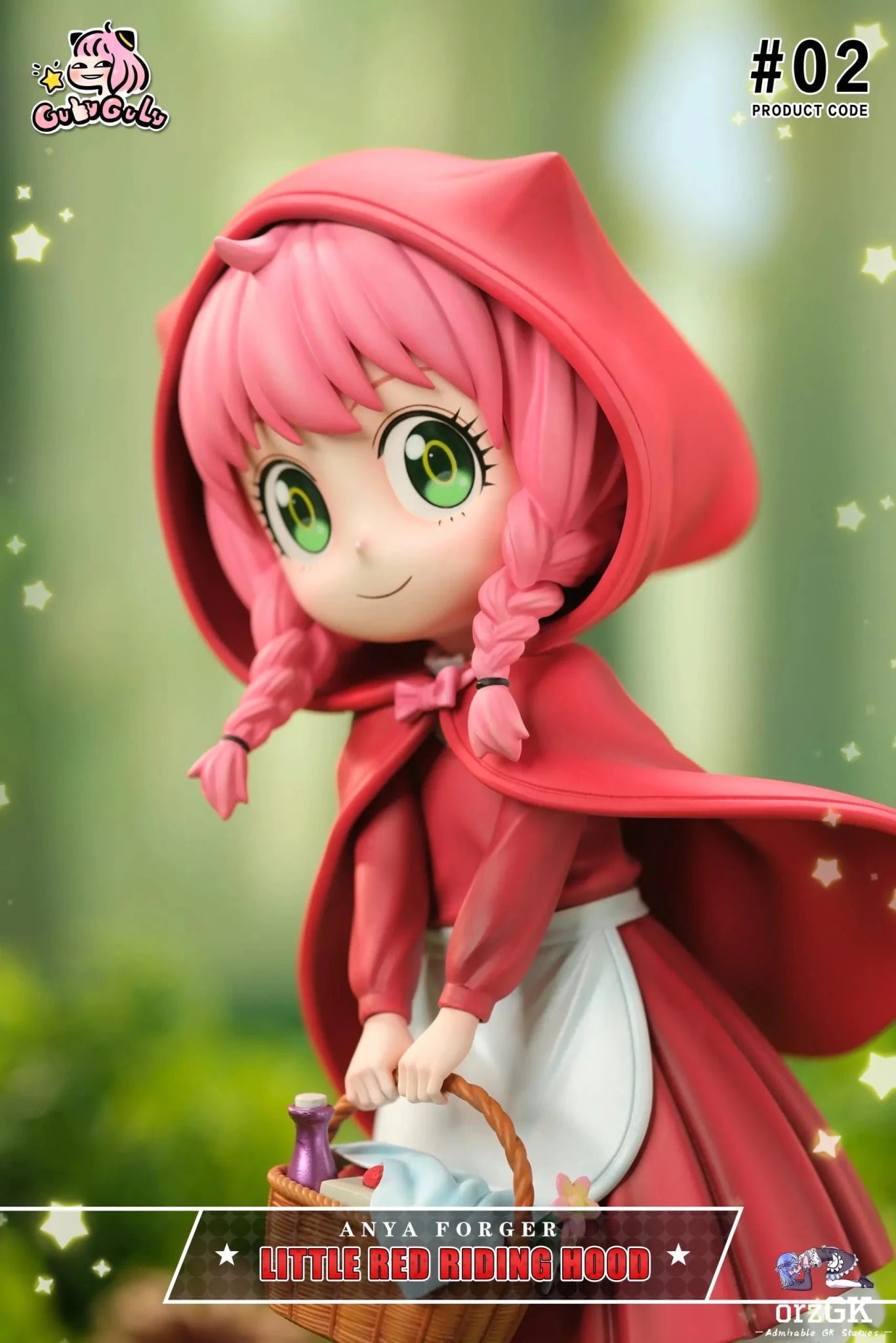 GuluGulu Studio - Spy x Family Fairy Tale Series 2 Anya cos Little Red Riding Hood resin statue Navy Toys anime figure