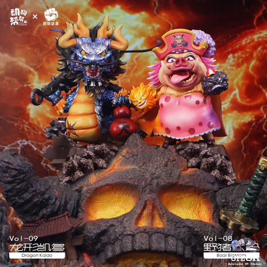 JacksDo Studio - One Piece Animal cos Kaido and Charlotte Linlin resin statue Navy Toys anime figure