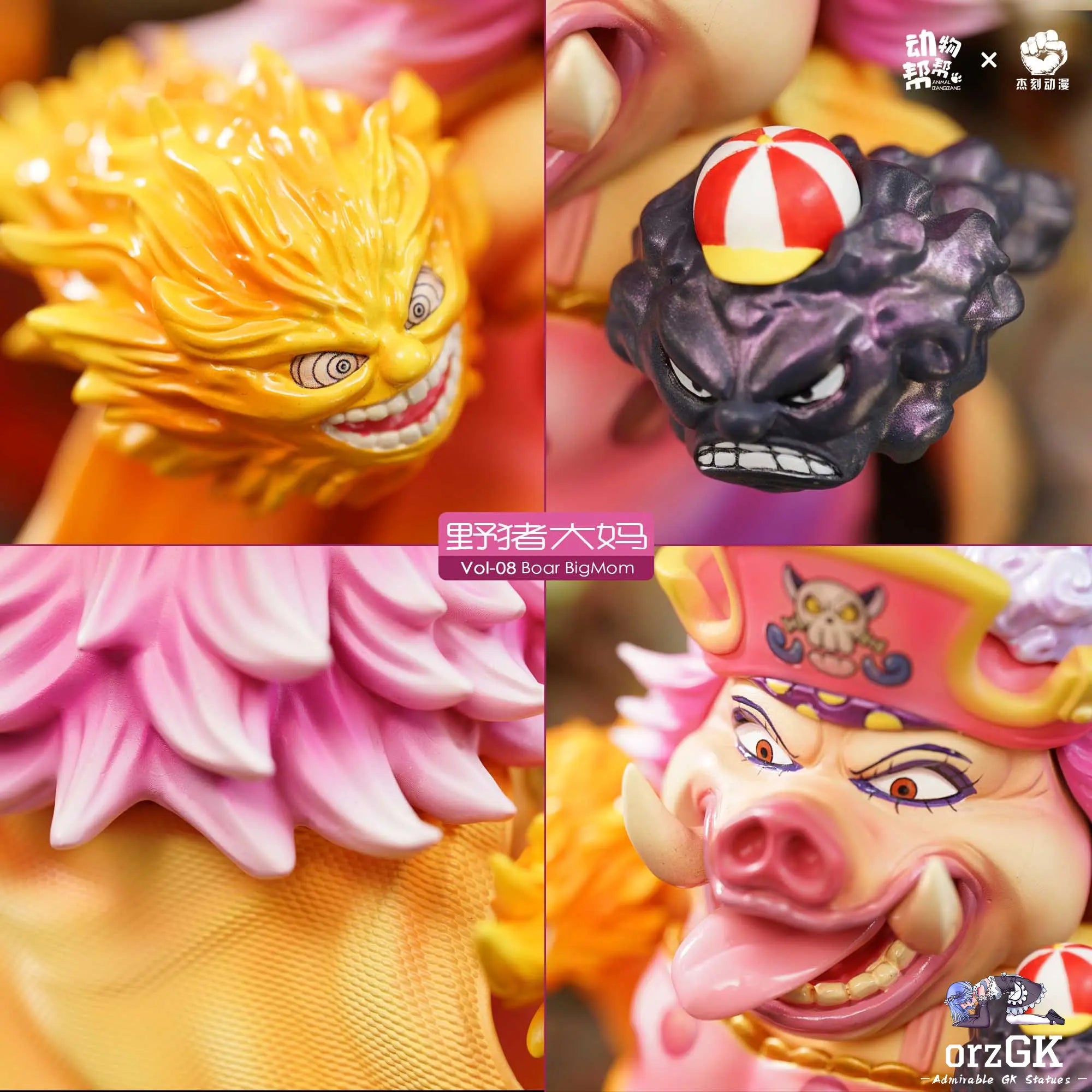 JacksDo Studio - One Piece Animal cos Kaido and Charlotte Linlin resin statue Navy Toys anime figure