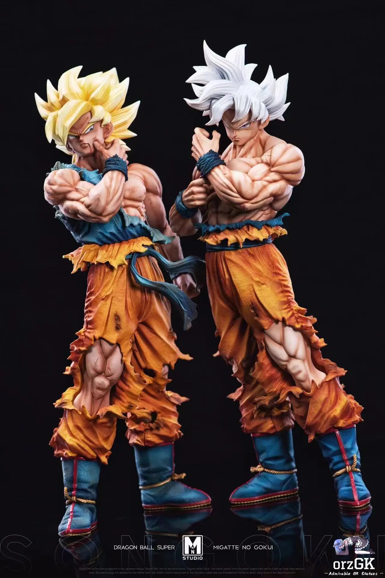 MAN Studio - Dragon Ball Ultra Instinct Goku resin statue Navy Toys anime figure