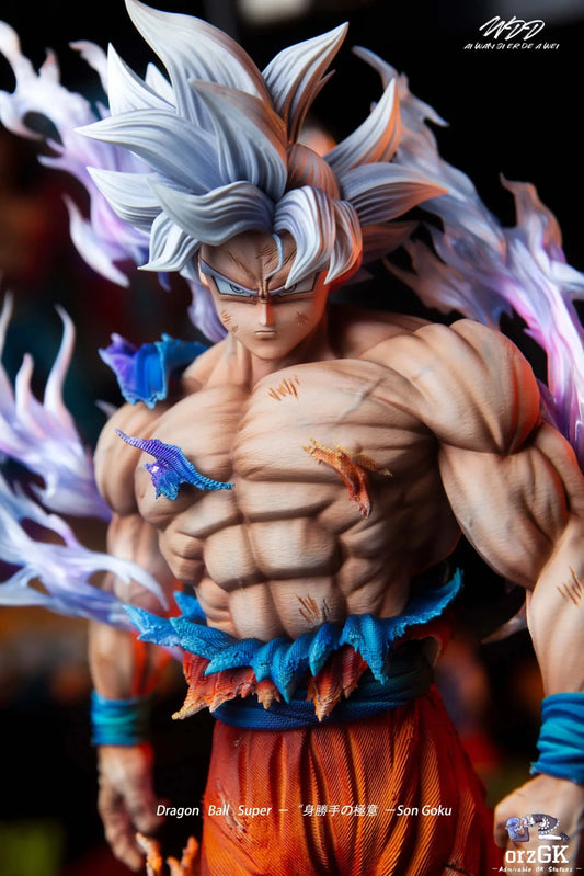 YUN QI Studio - Dragon Ball Light carving series Migatte no Gokui Son Goku resin statue Navy Toys anime figure