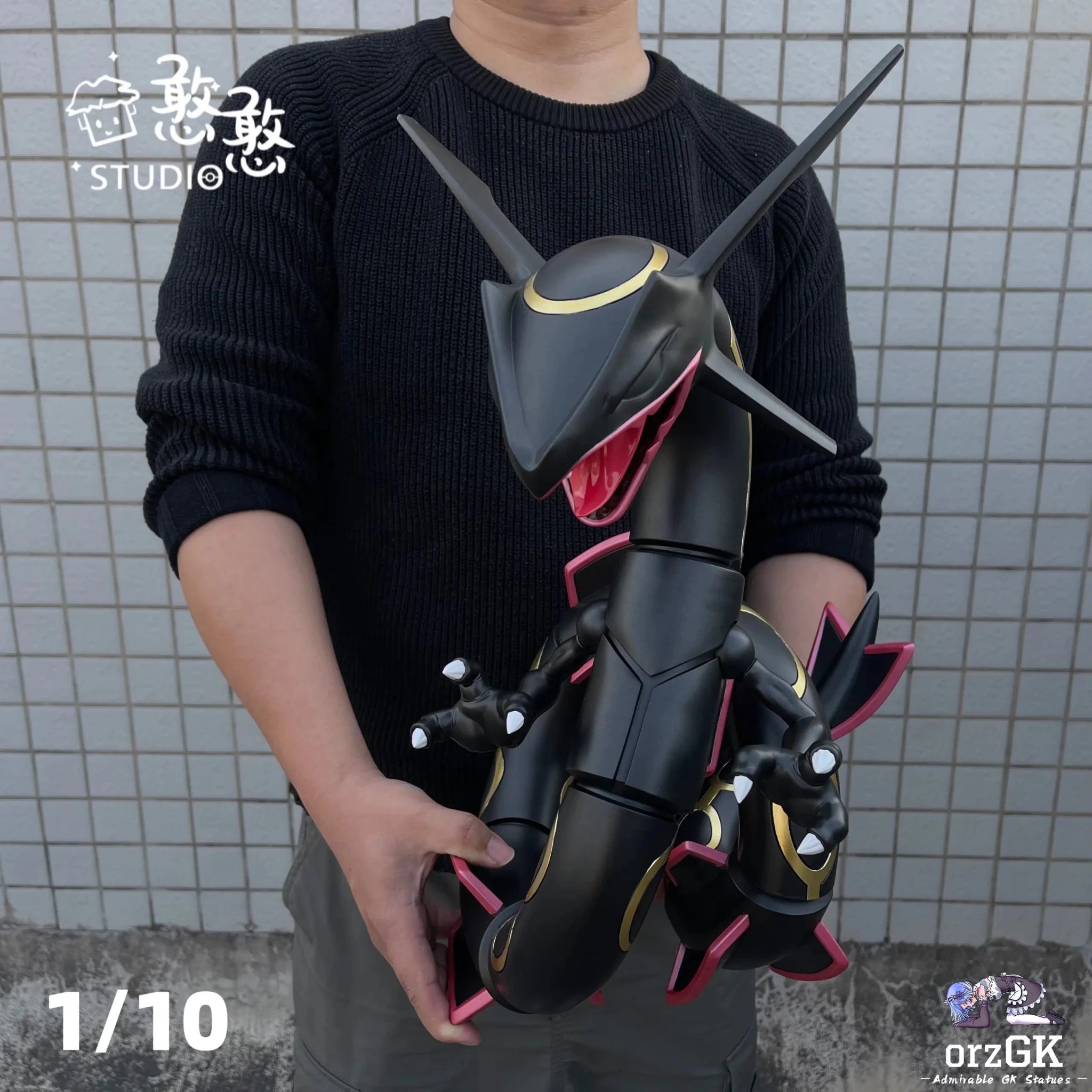 Han Han Studio - Pokémon 1/10 Rayquaza resin statue Navy Toys anime figure