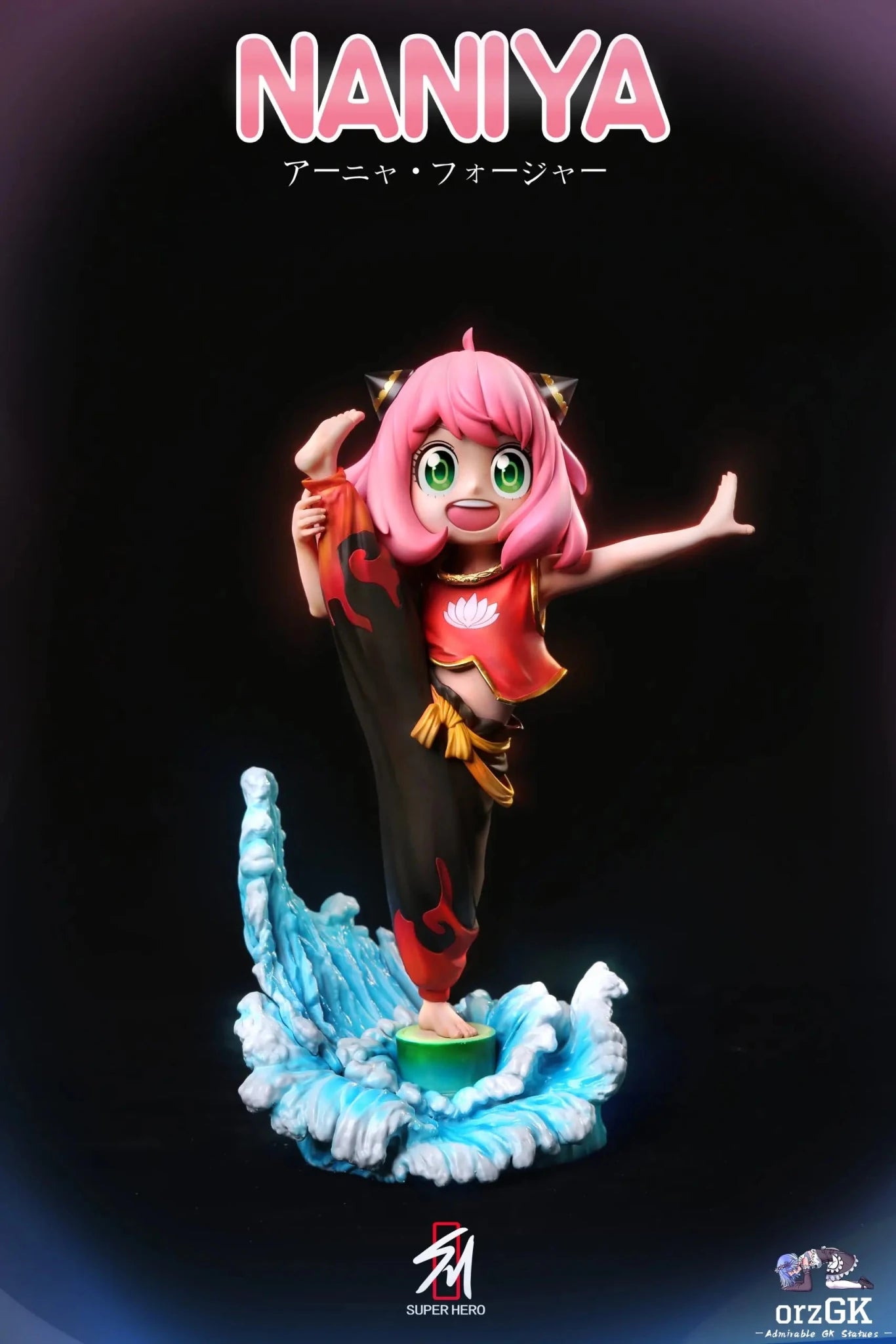 SUPER HERO Studio - Spy x Family Anya cos nezha resin statue Navy Toys anime figure