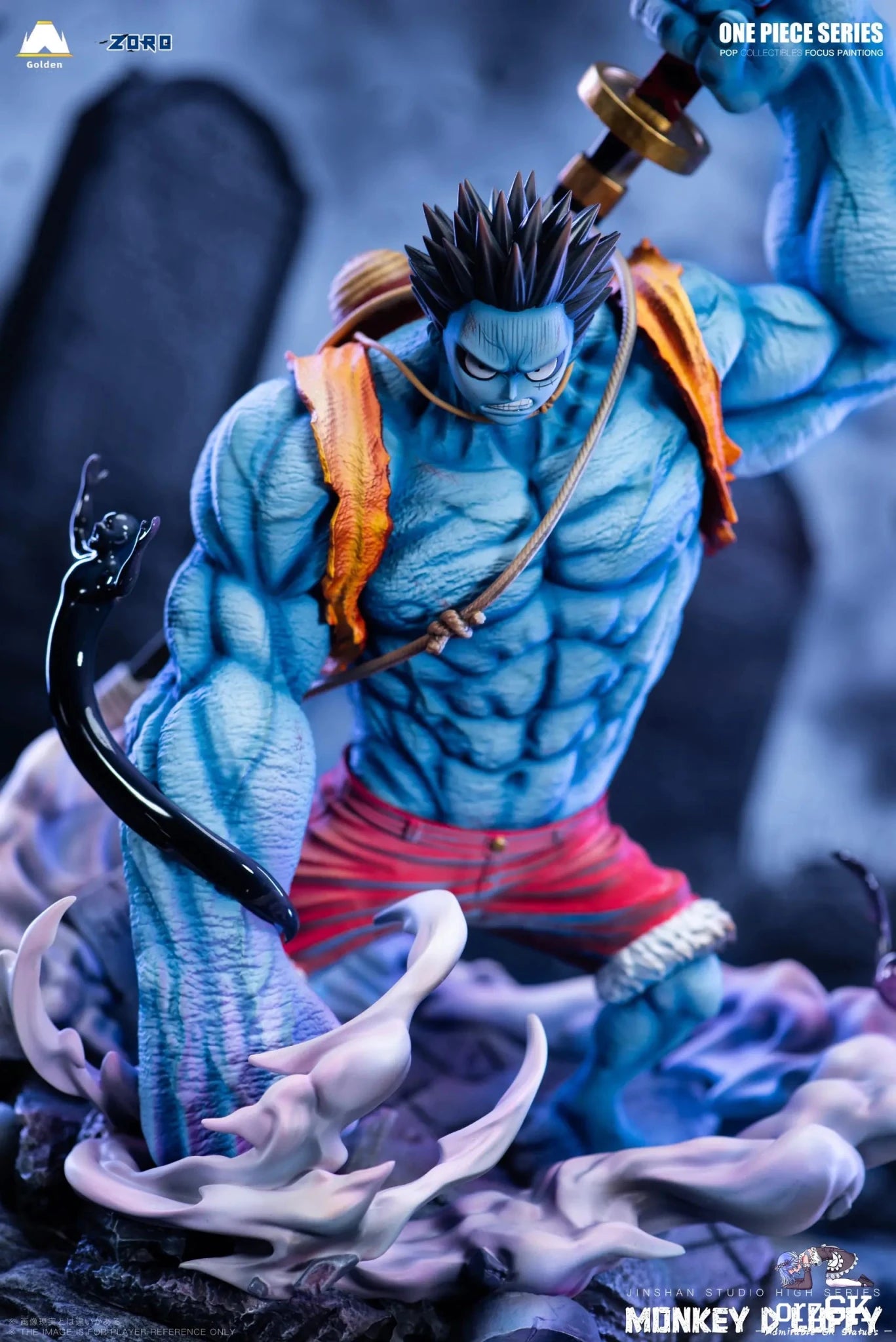 Jinshan Studio - One Piece Horror Series 2 Nightmare Luffy resin statue Navy Toys anime figure