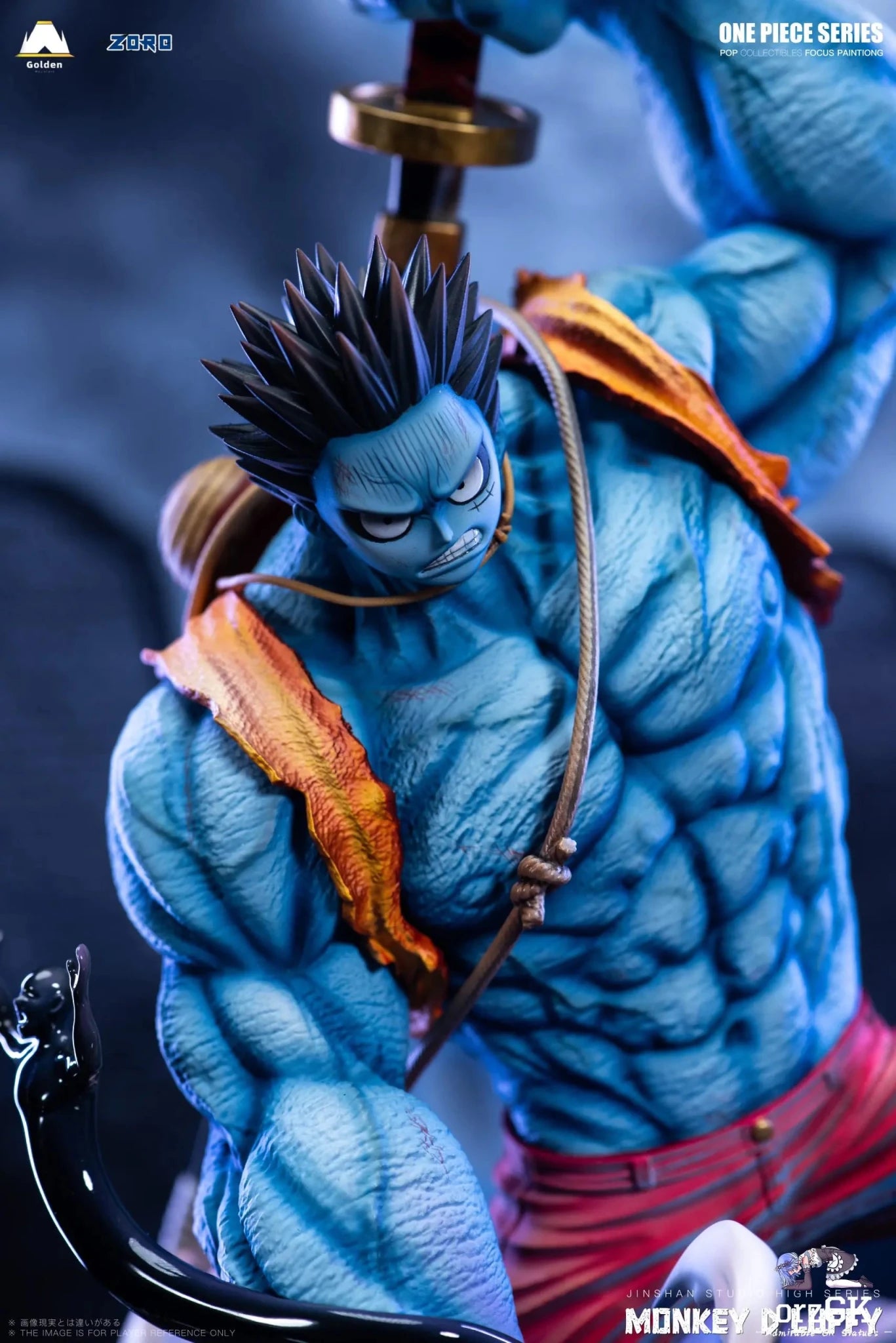 Jinshan Studio - One Piece Horror Series 2 Nightmare Luffy resin statue Navy Toys anime figure