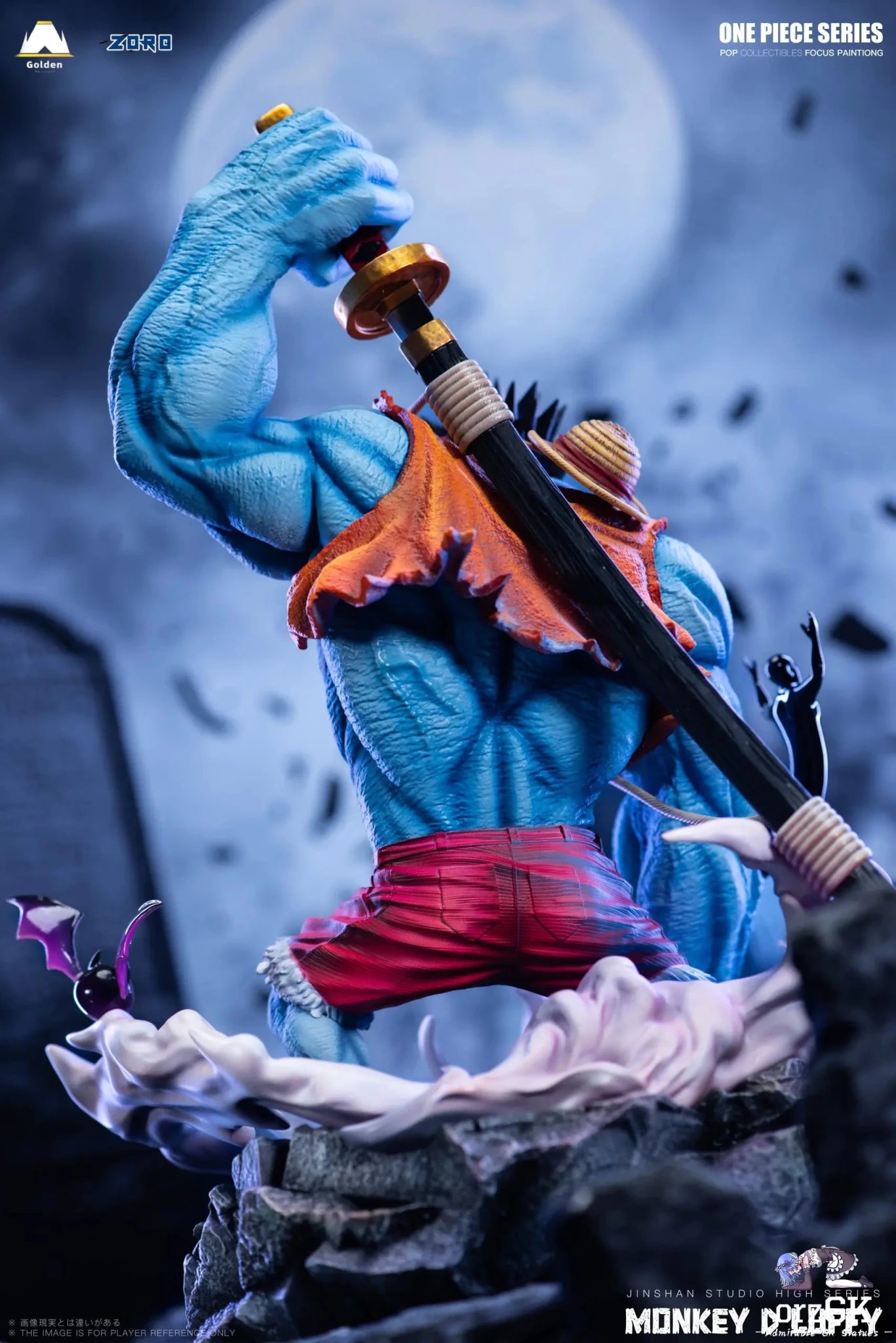 Jinshan Studio - One Piece Horror Series 2 Nightmare Luffy resin statue Navy Toys anime figure