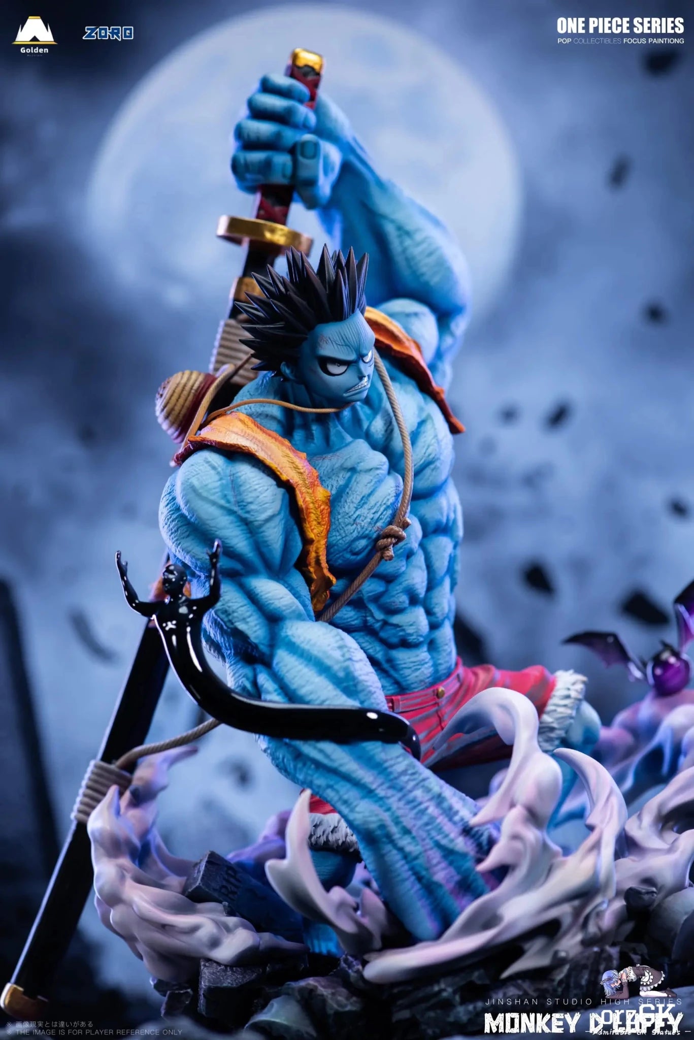Jinshan Studio - One Piece Horror Series 2 Nightmare Luffy resin statue Navy Toys anime figure